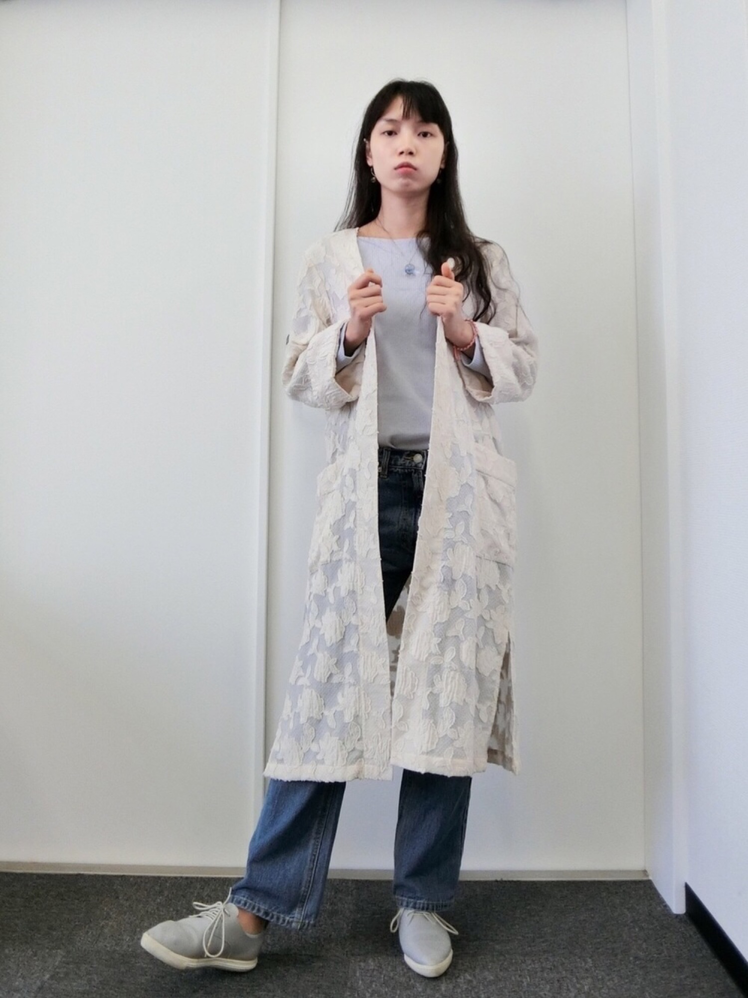 SLOBE IENA（スローブイエナ）の「カットジャガード ロング