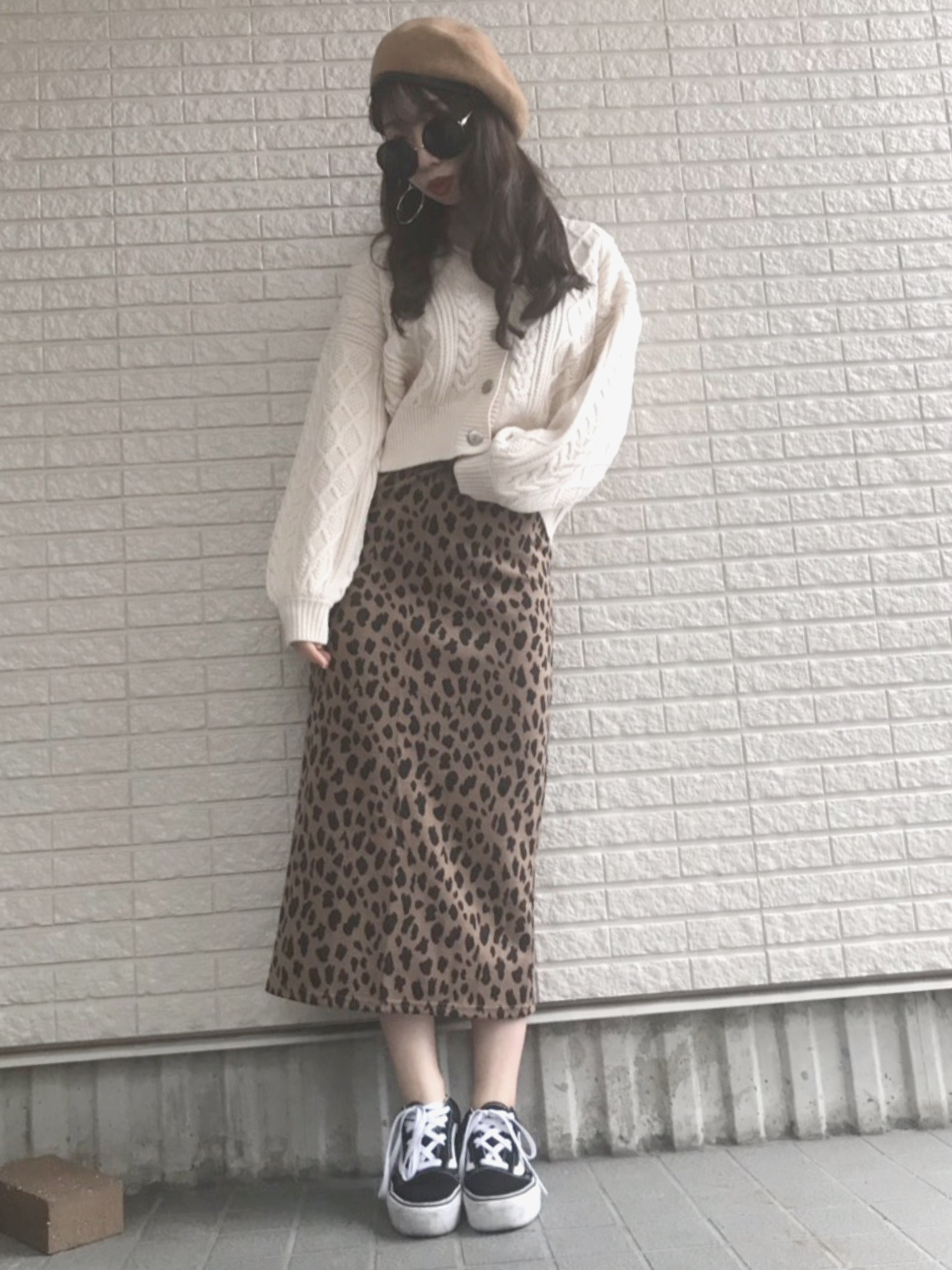 SpRay（スプレイ）の「ヒョウ柄ジャガードタイトスカート