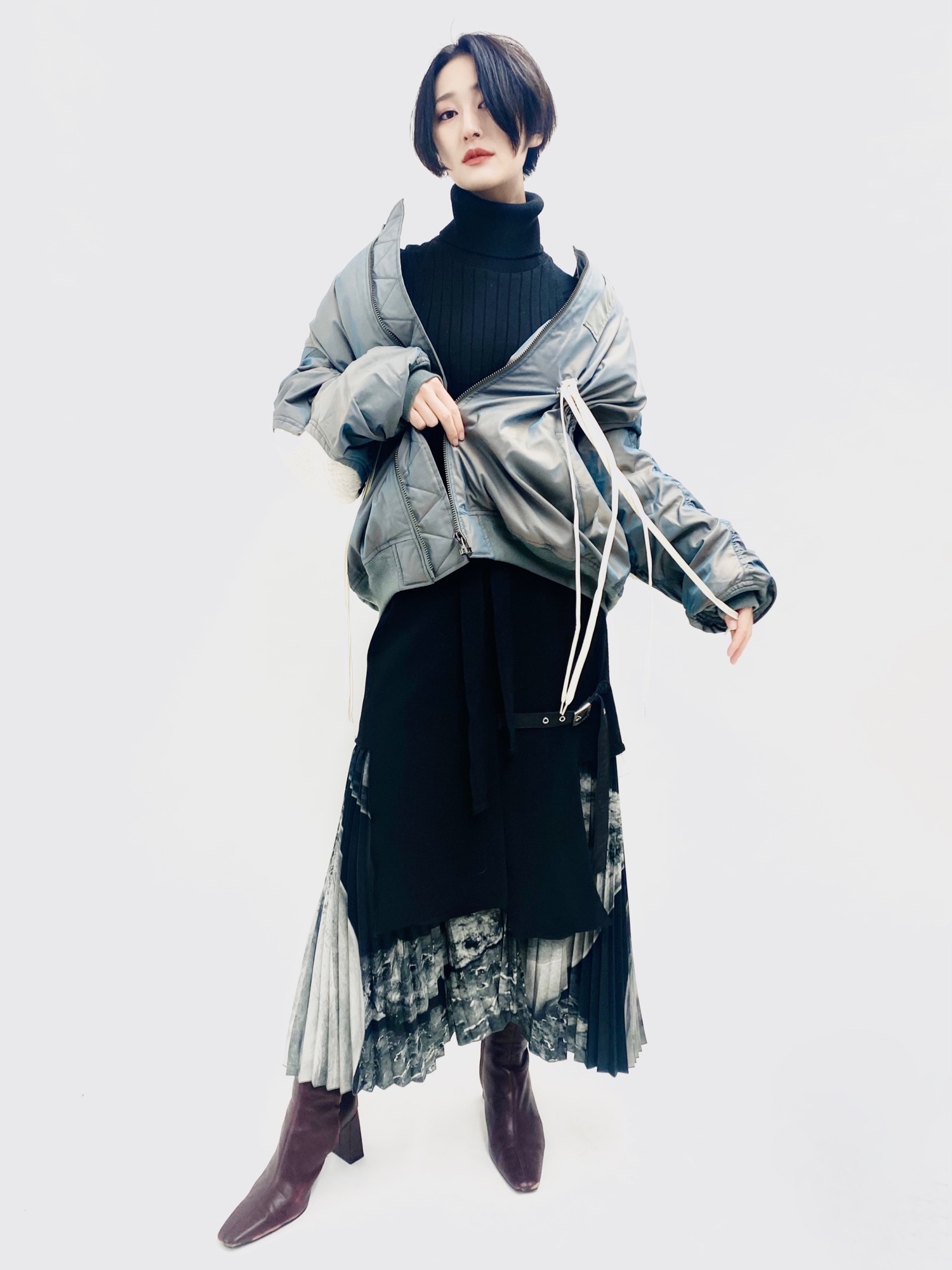 CHRISTIAN DADA（クリスチャンダダ）の「ARAKI Print Combined Pleated 