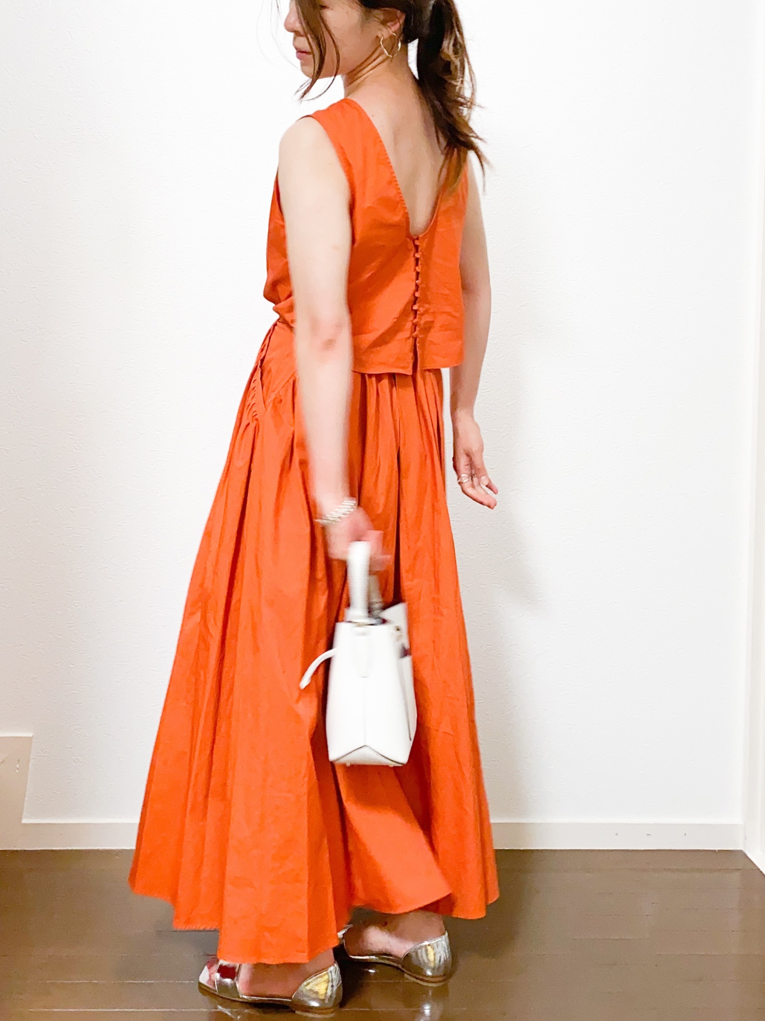 Ameri（アメリ）の「MEDI BACK OPEN COTTON DRESS（ワンピース）」 - WEAR