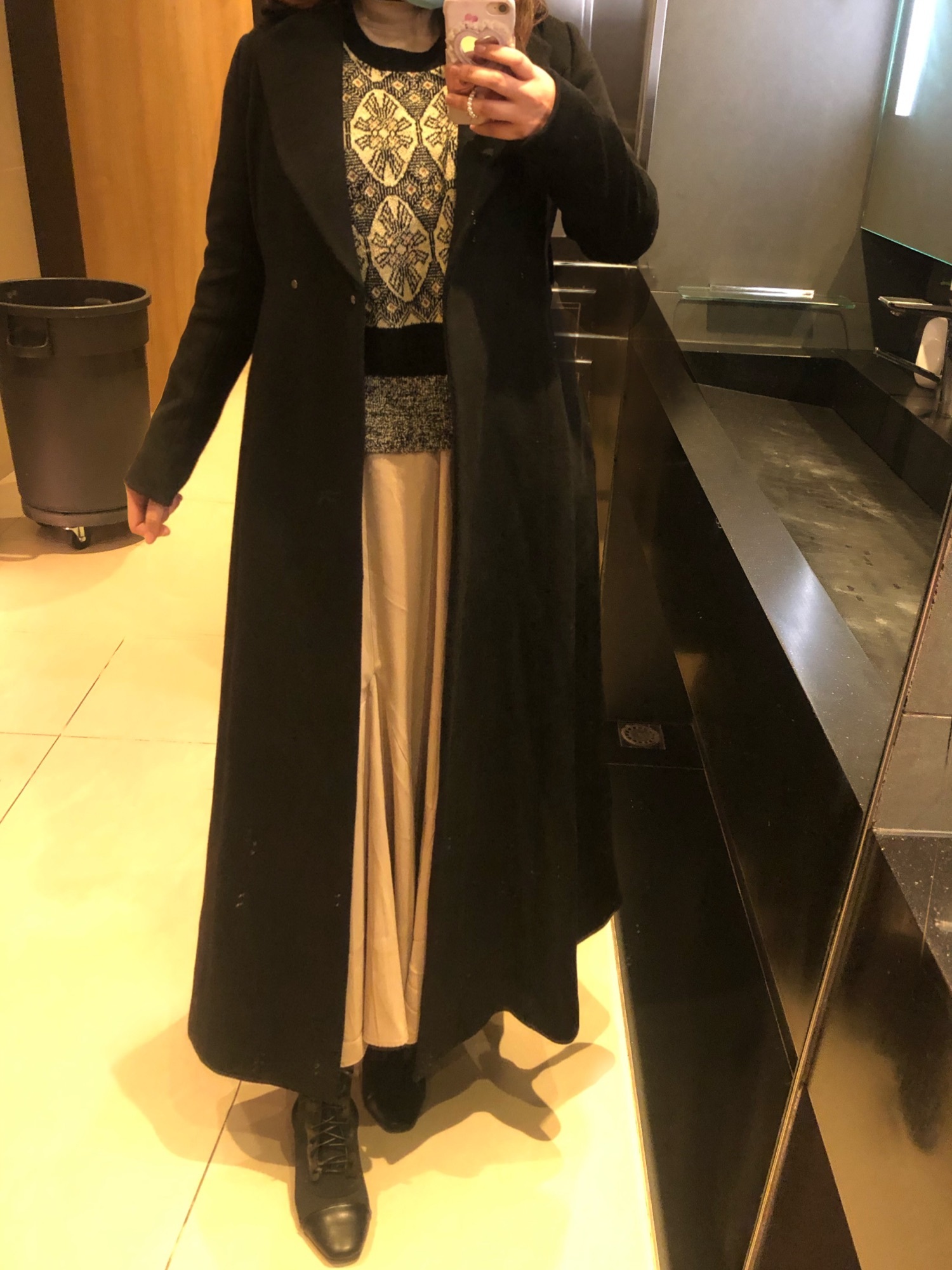 rienda（リエンダ）の「ｳｰﾙMIXﾊﾞｯｸﾎﾞﾀﾝﾚﾃﾞｨｰCT/ウールミックスバック