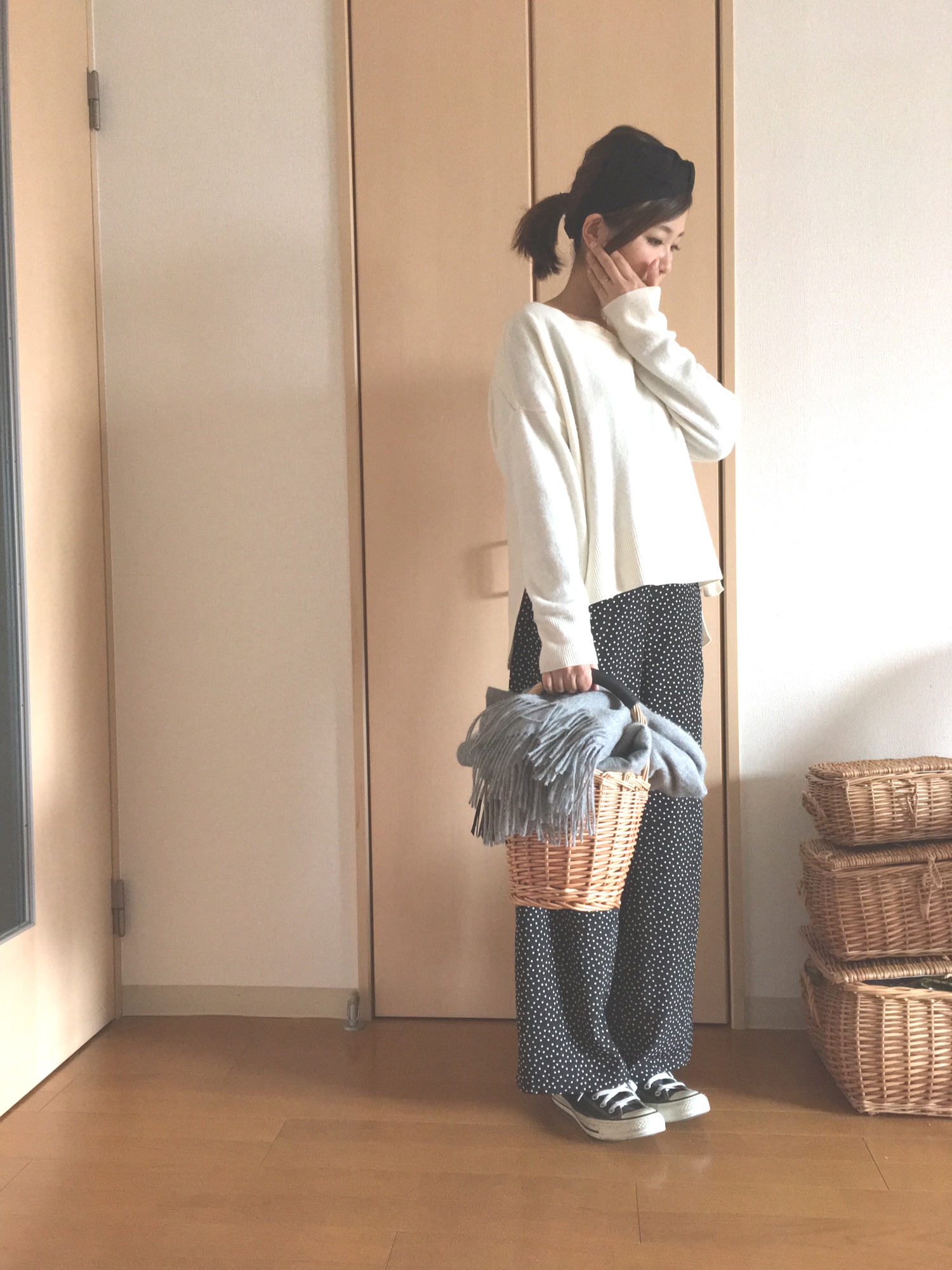 SLOBE IENA♡Vネックウールカシミヤニット SLOBE IENA（スローブイエナ）の「ウールカシミヤ Vネックニット