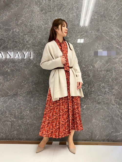ANAYI（アナイ）の「キカプリントプリーツ スカート（スカート）」 - WEAR