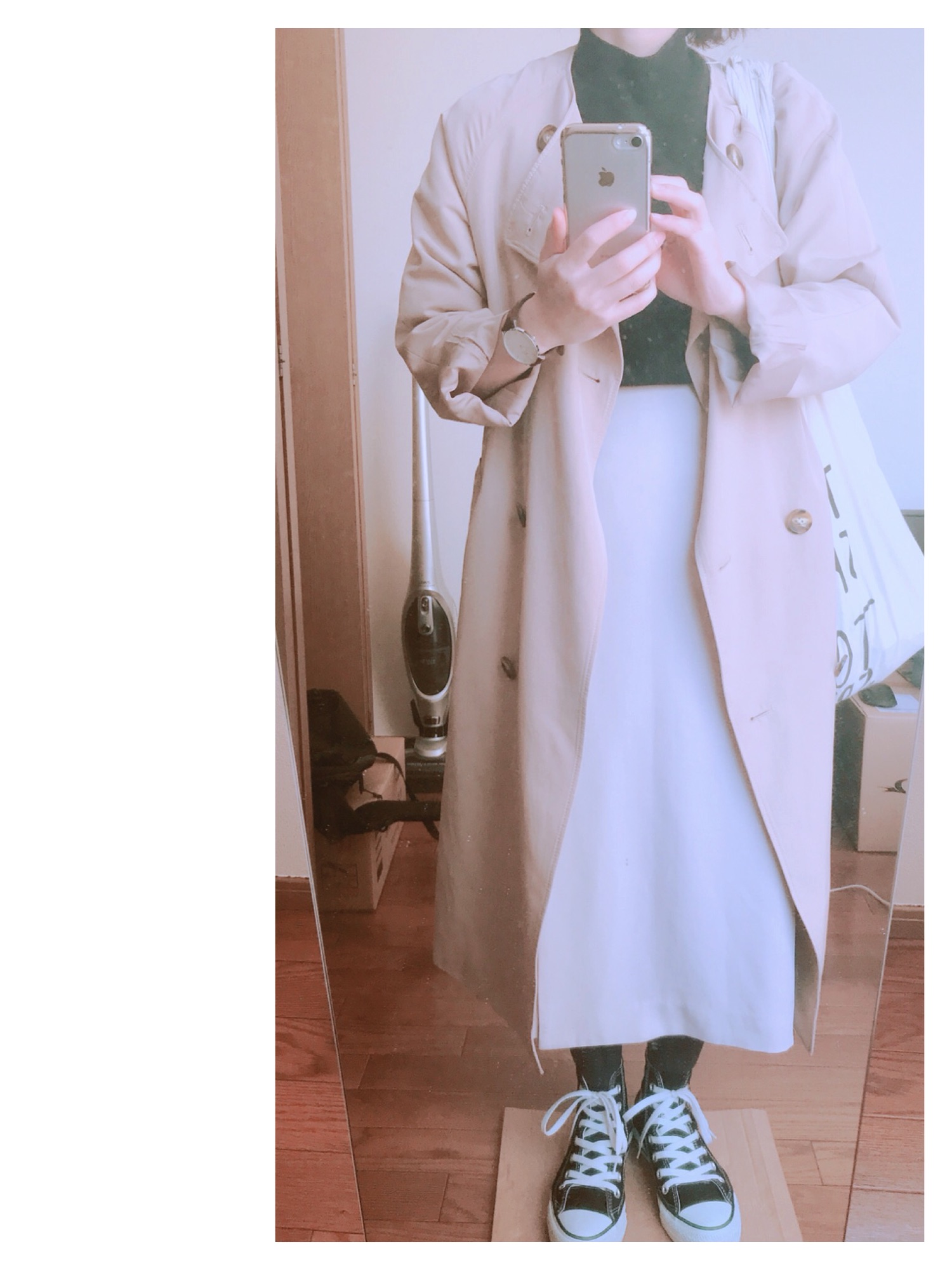 UNIQLO（ユニクロ）の「ハイウエストドレープラップスカート（丈70