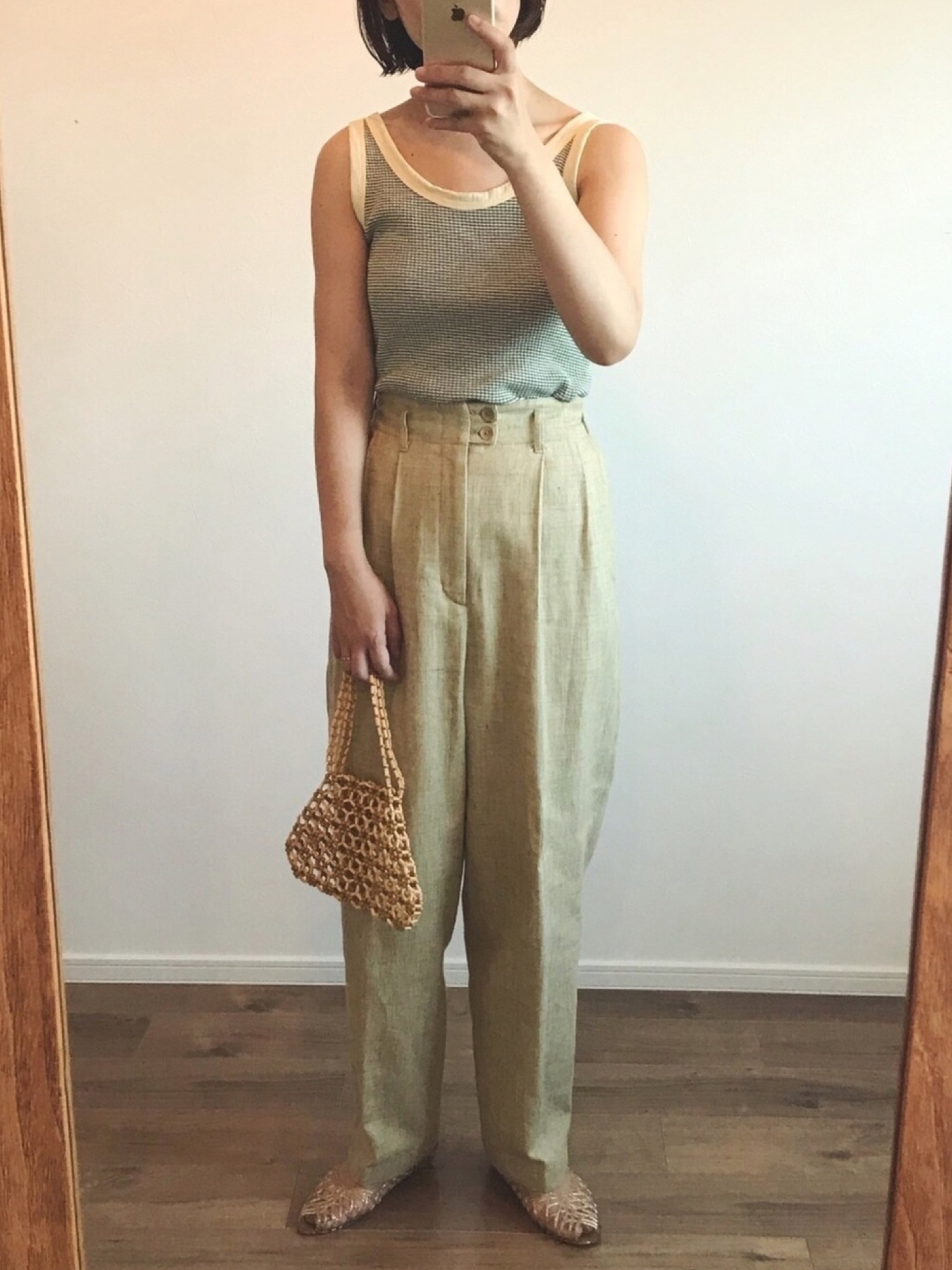 6（ロク）の「＜6(ROKU)＞BACK GOMU PANTS/パンツ ◇（その他