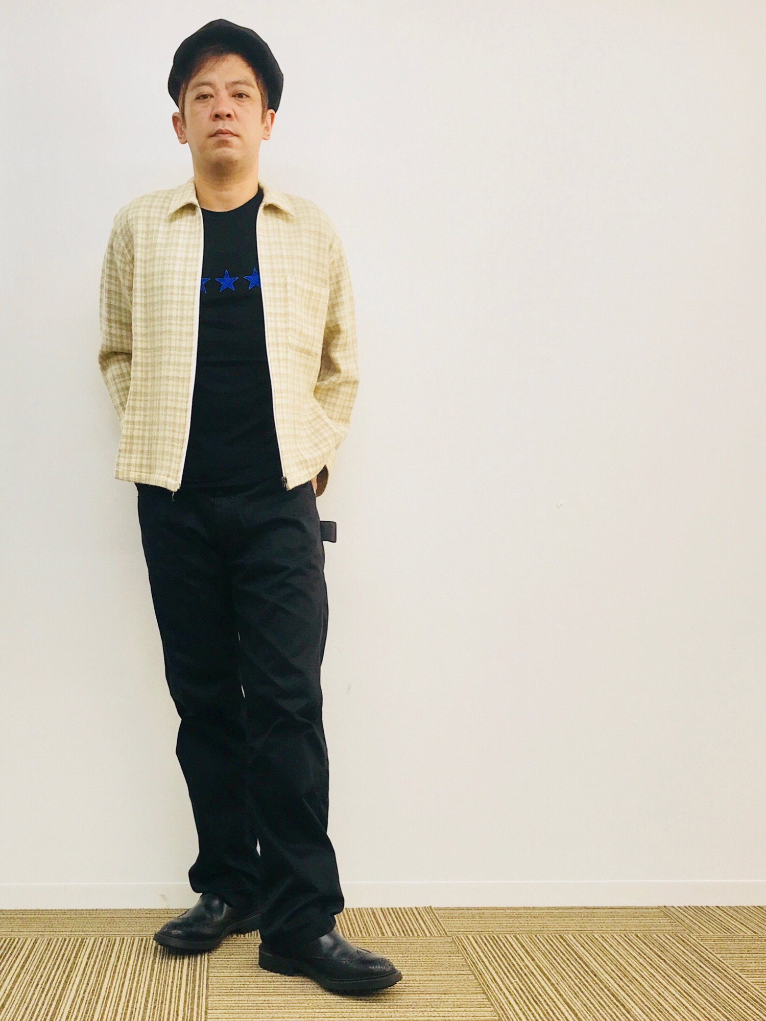 LAD MUSICIANのキャスケットを使った人気ファッションコーディネート