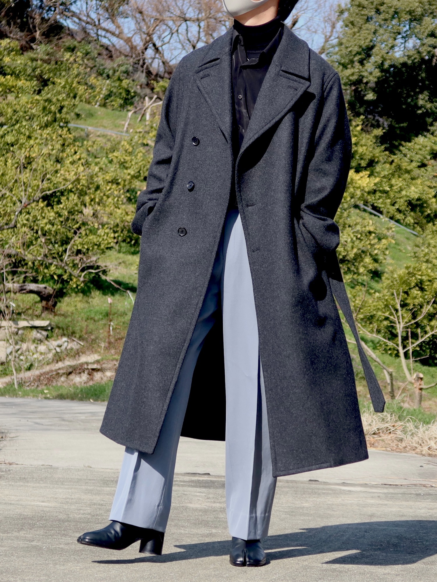 オーラリー AURALEE チェスターコート セットアップ AURALEE（オーラリー）チェスターコート グレー サイズ:5(L位) メンズ