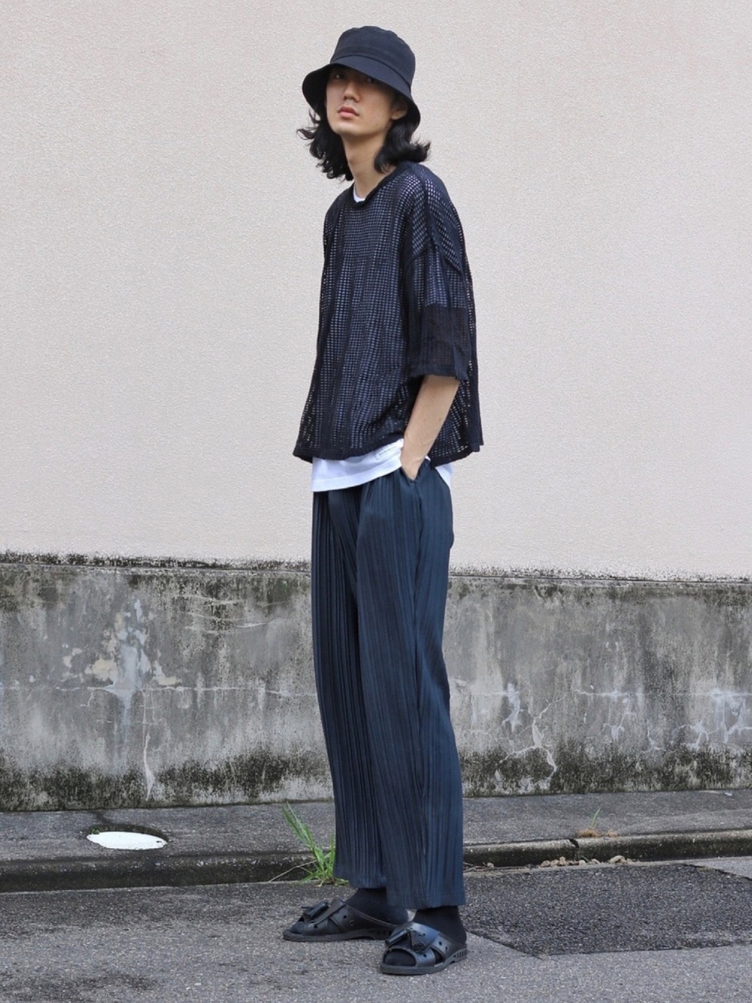 Jieda（ジエダ）の「MESH OVER T-SHIRT（Tシャツ/カットソー）」 - WEAR
