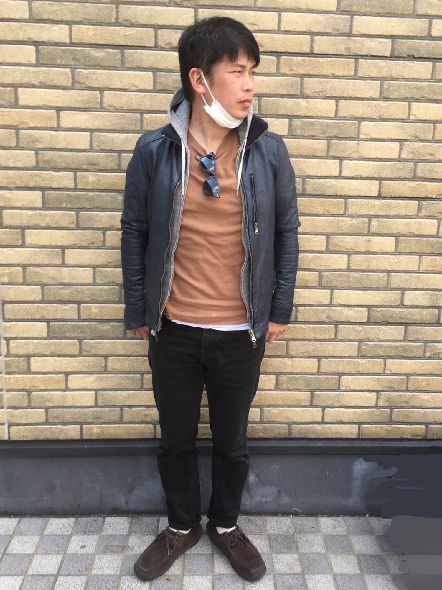 junhashimoto（ジュンハシモト）の「high neck rib jersey（ライダース 