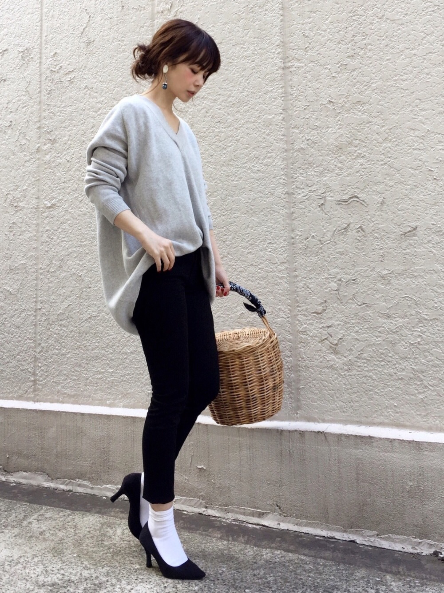 ドゥーズィエムクラス●極美品●ミドルゲージ ボリュームニット コットン 手洗い可 Deuxieme Classe（ドゥーズィエムクラス）の「《予約》 ミドル