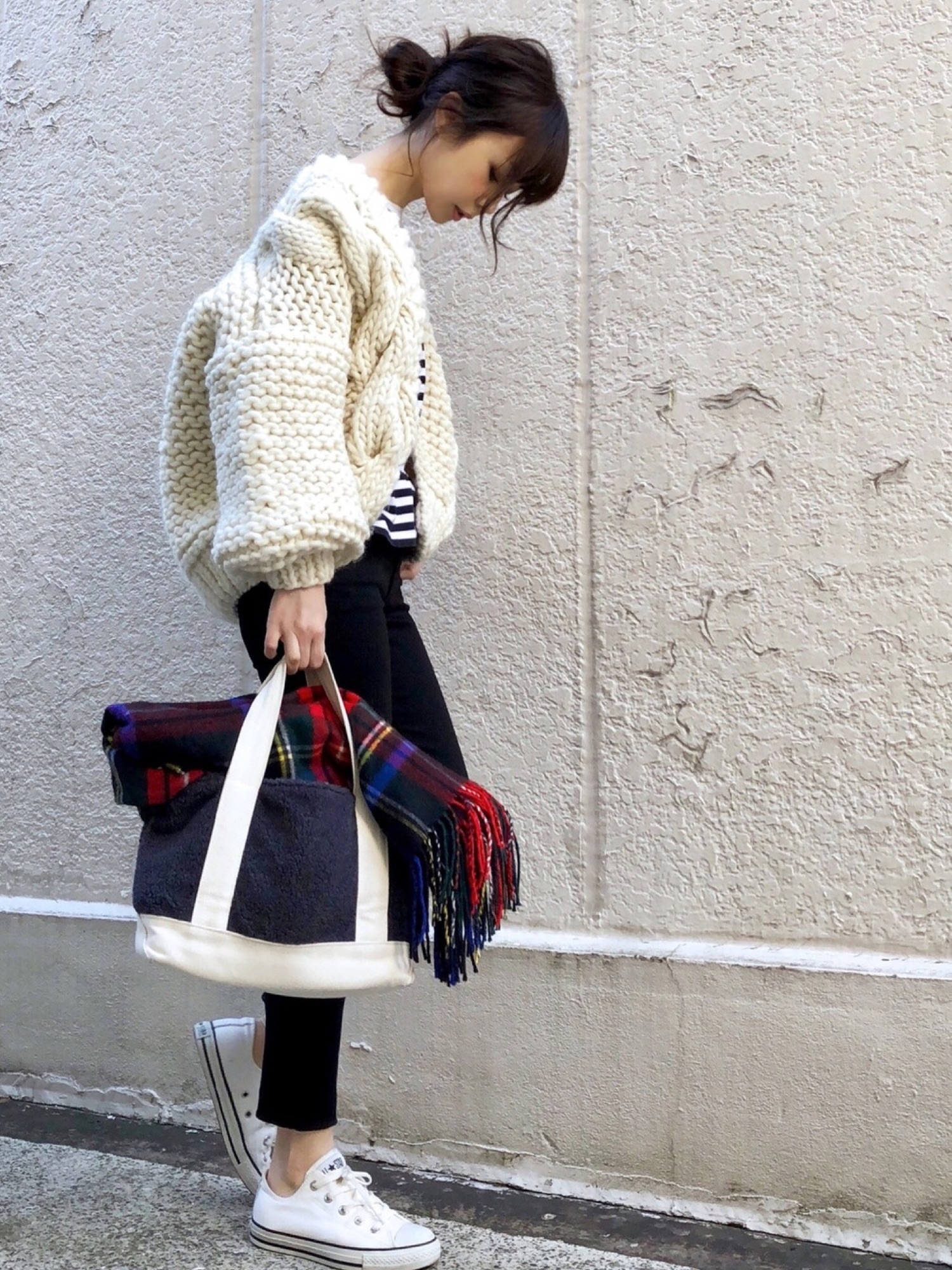 かわいい❤︎】I love Mr. Mittens ケーブル編みカーデ XS/S I Love Mr