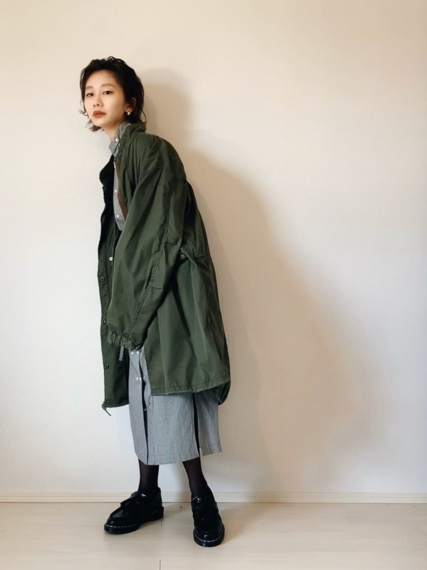 ダリア dahl'ia M-65 リメイク ミリタリーコート XS dahl'ia(ダリア) / M-65/リメイクモッズコート/モッズコート/XS