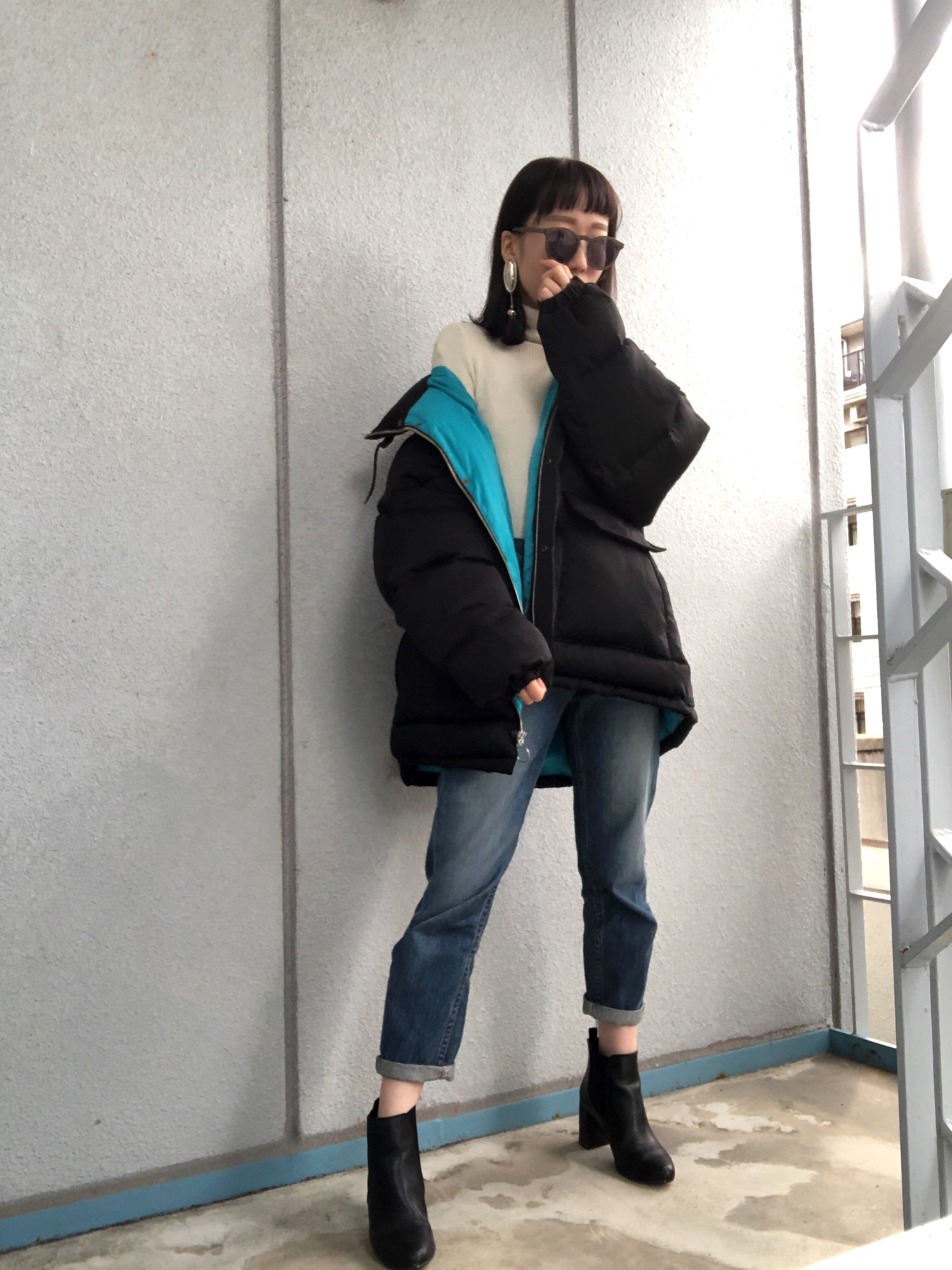 HARE（ハレ）の「サテンBIGダウンコート(HARE)（ダウンジャケット 