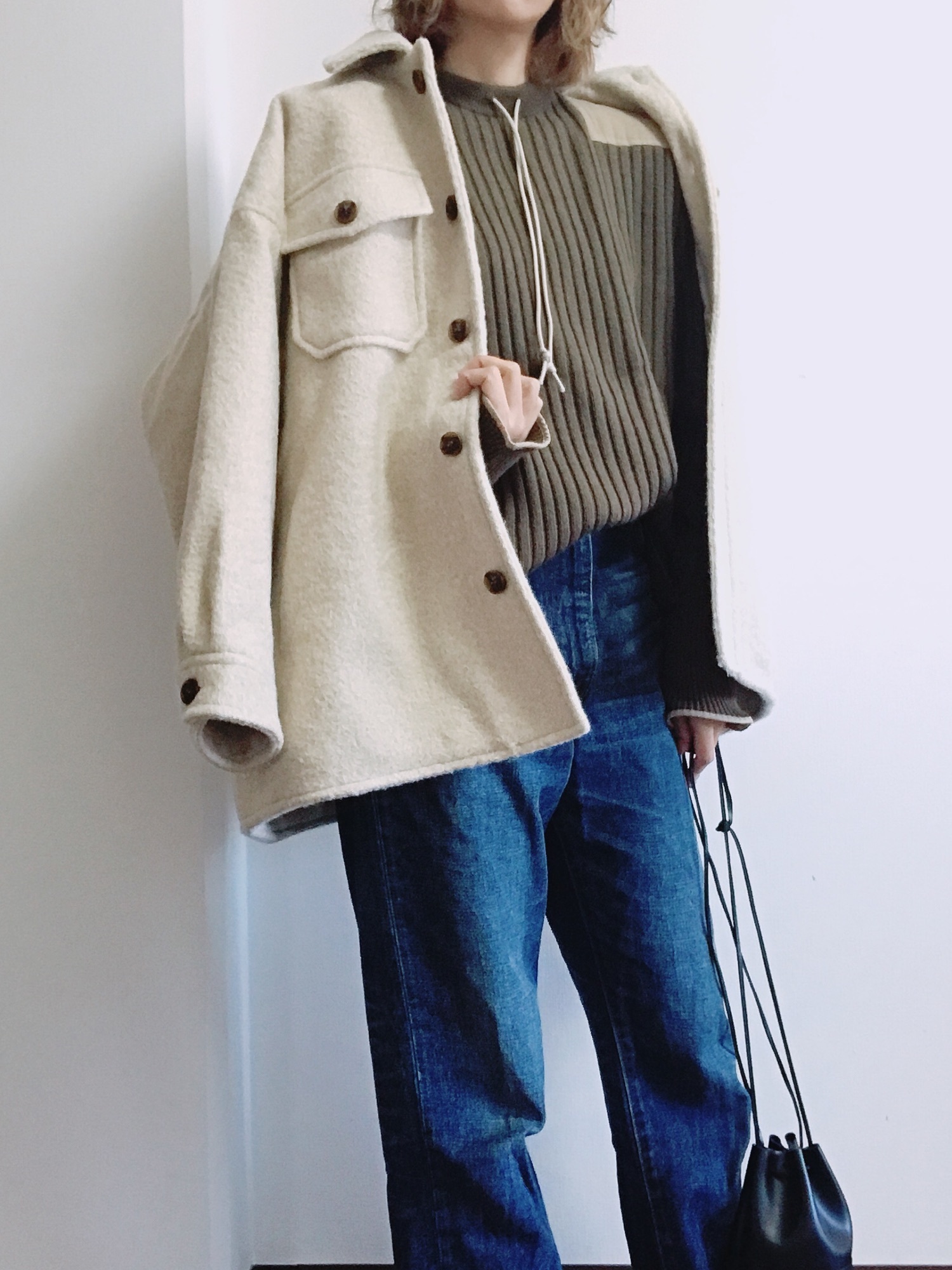 ニット/セーター TODAYFUL "Vintage Commando Knit Vintage 90s Army Sweater - Commando Sweater - Military Olive Wool