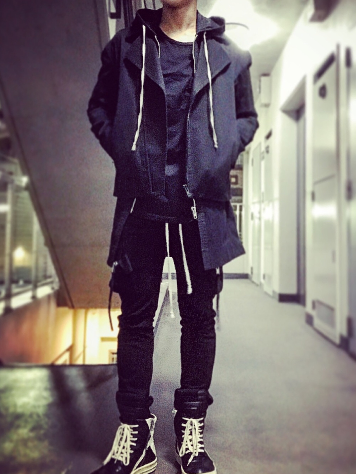 【Rick Owens】グレインカーフレザースニーカー【関税送料込み】 Rick Owens（リックオウエンス）の「Rick Owens - x Adidas