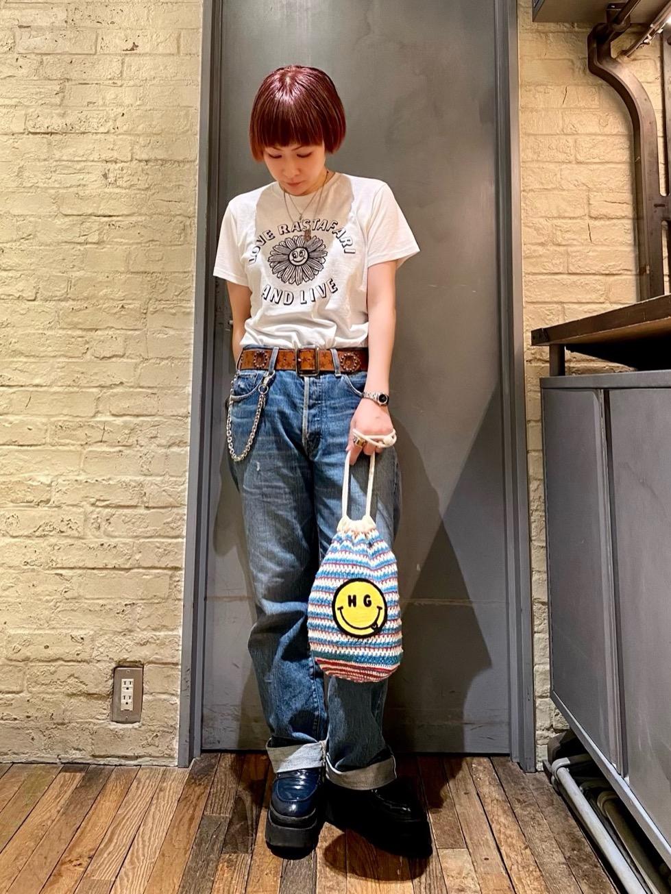 HYSTERIC GLAMOUR（ヒステリックグラマー）の「HG SMILE 巾着バッグ