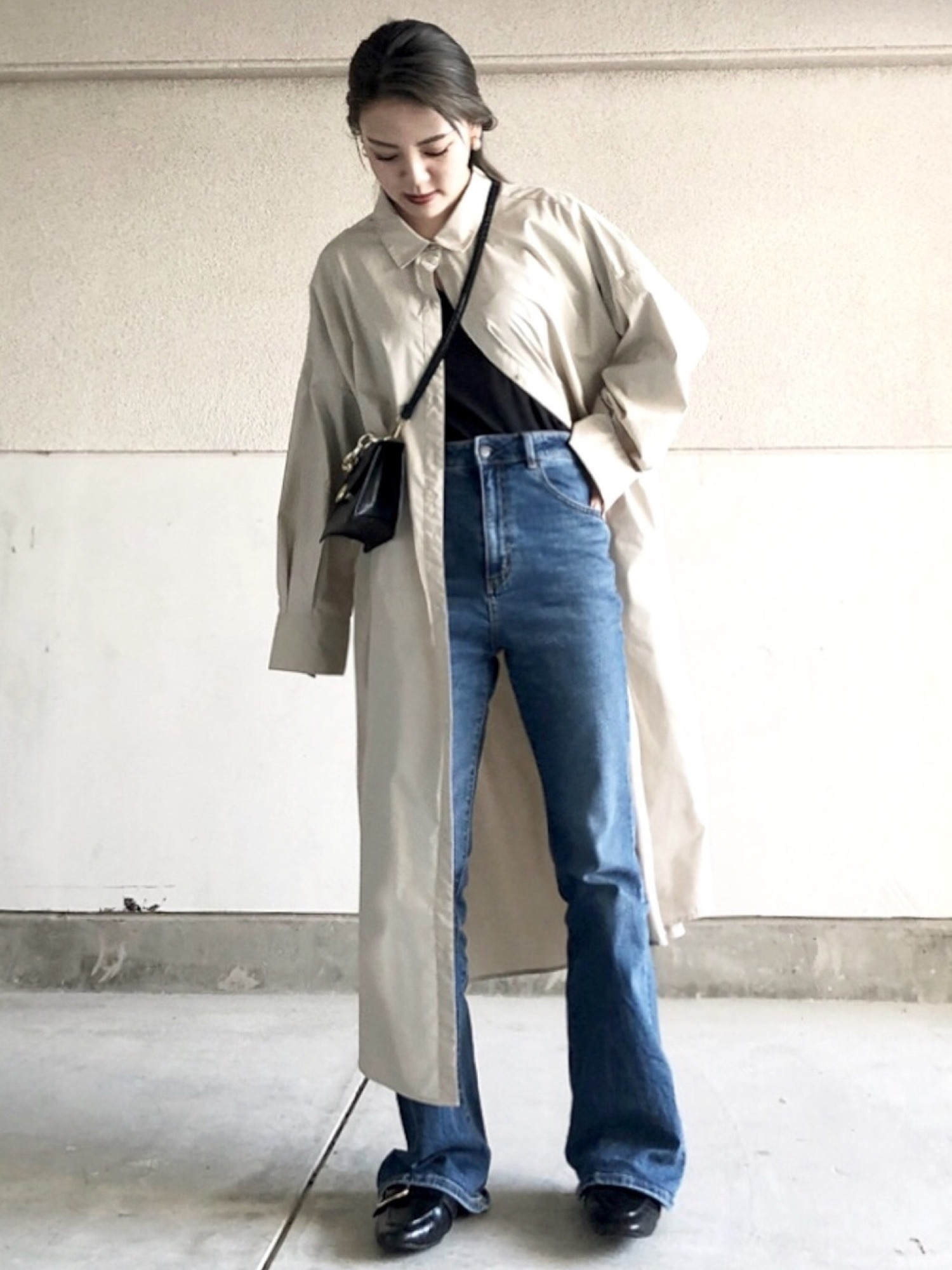 AZUL by moussy（アズールバイマウジー）の「SQUARE NECK RIB TOP