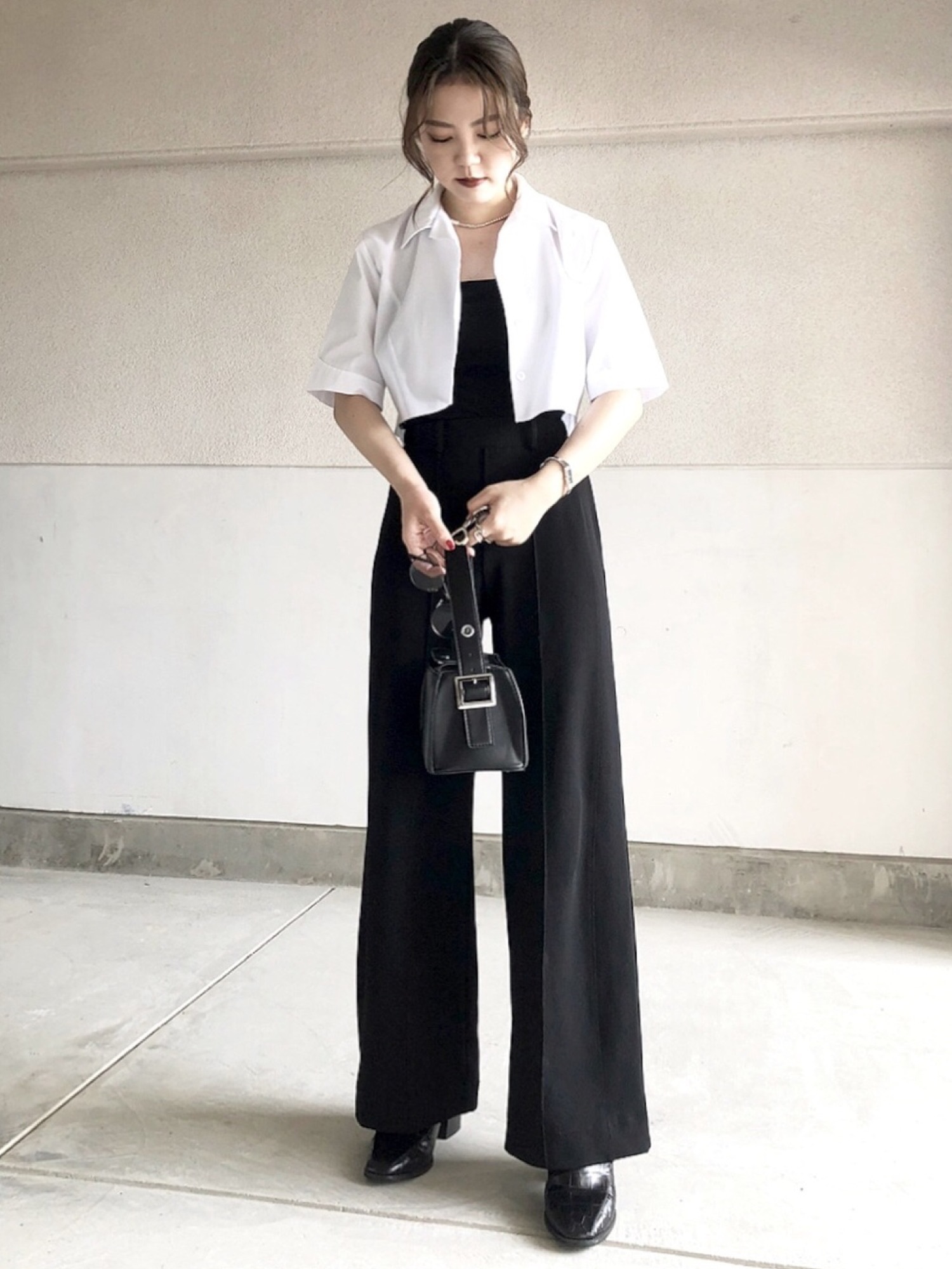 AZUL by moussy（アズールバイマウジー）の「SQUARE NECK RIB TOP