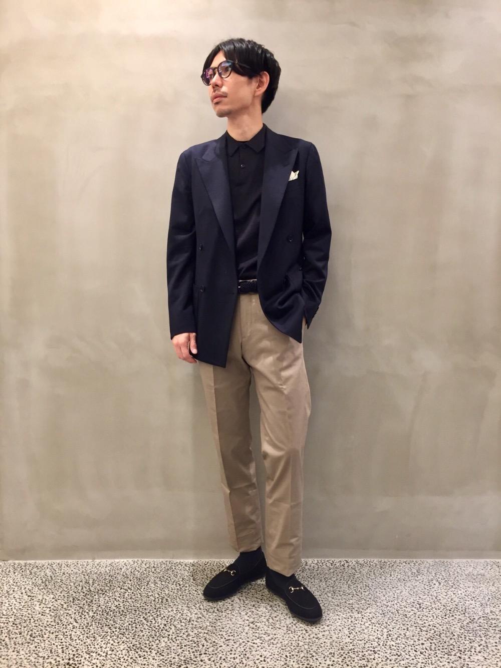 美品✨ユナイテッドアローズ　ジャージー ピンチェック W4B ジャケット 44 美品✨ユナイテッドアローズジャージー ピンチェック W4B