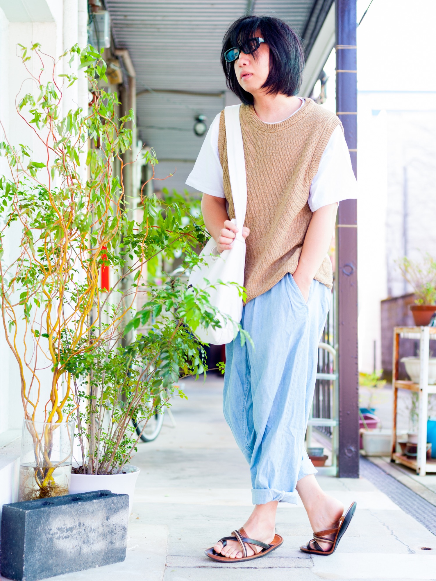 ジャスティンビーバーTシャツを使った人気ファッションコーディネート 
