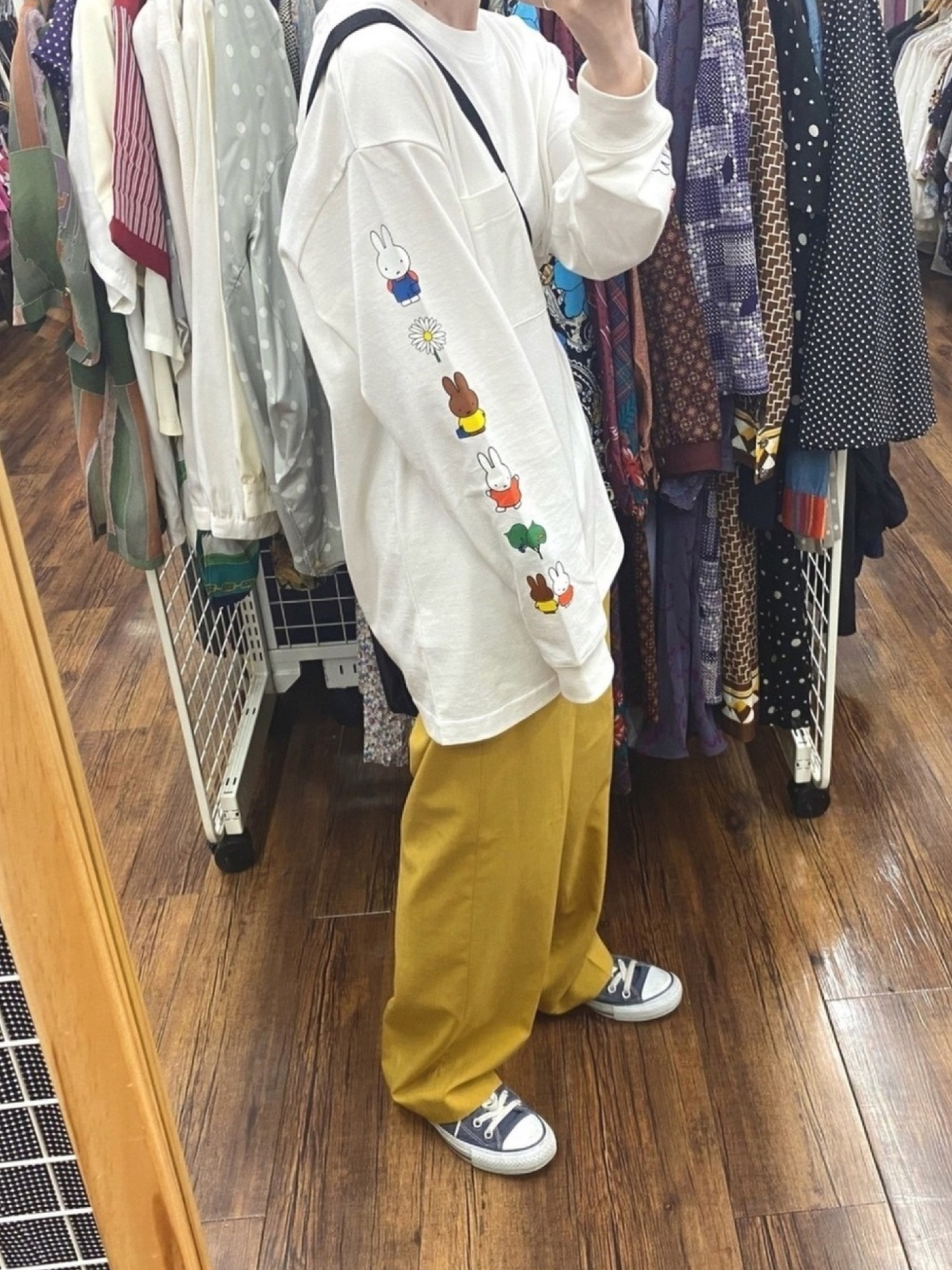 接触冷感　Dick Bruna ワンポイントTシャツ&ロングパンツ studio CLIP（スタディオクリップ）の「miffyポケット付きロング