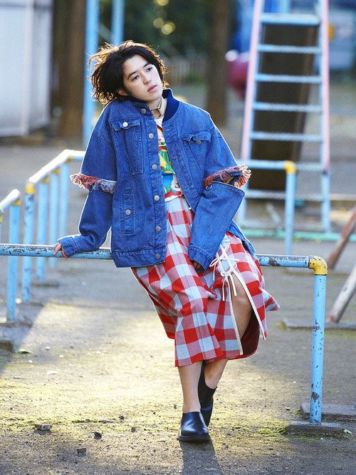 新品 PAMEO POSE 2WAY DENIM JACKET フリンジ PAMEO POSE（パメオポーズ）の「2WAY DENIM JACKET