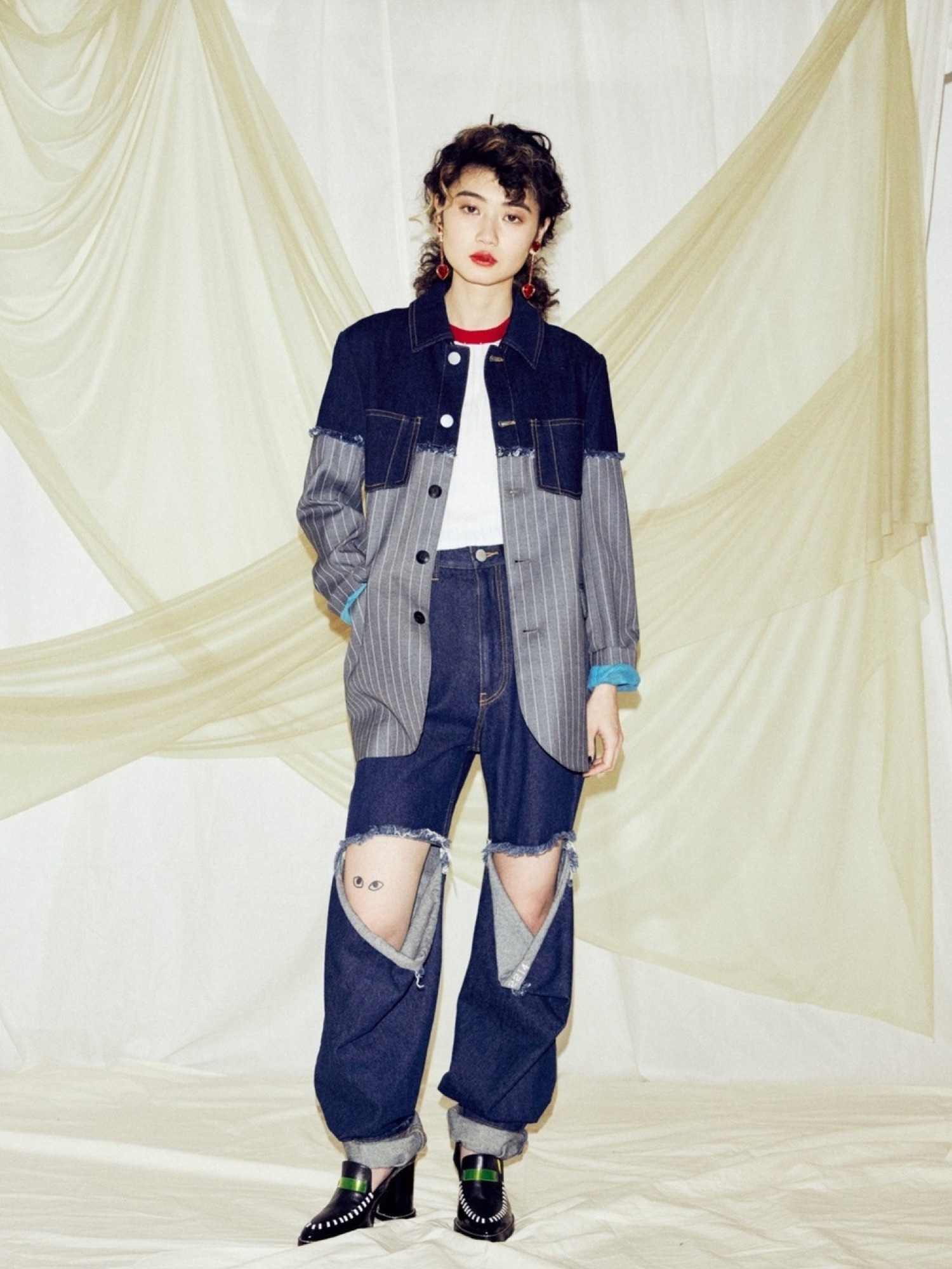 PAMEO POSE（パメオポーズ）の「Hybrid Denim Jacket（デニム