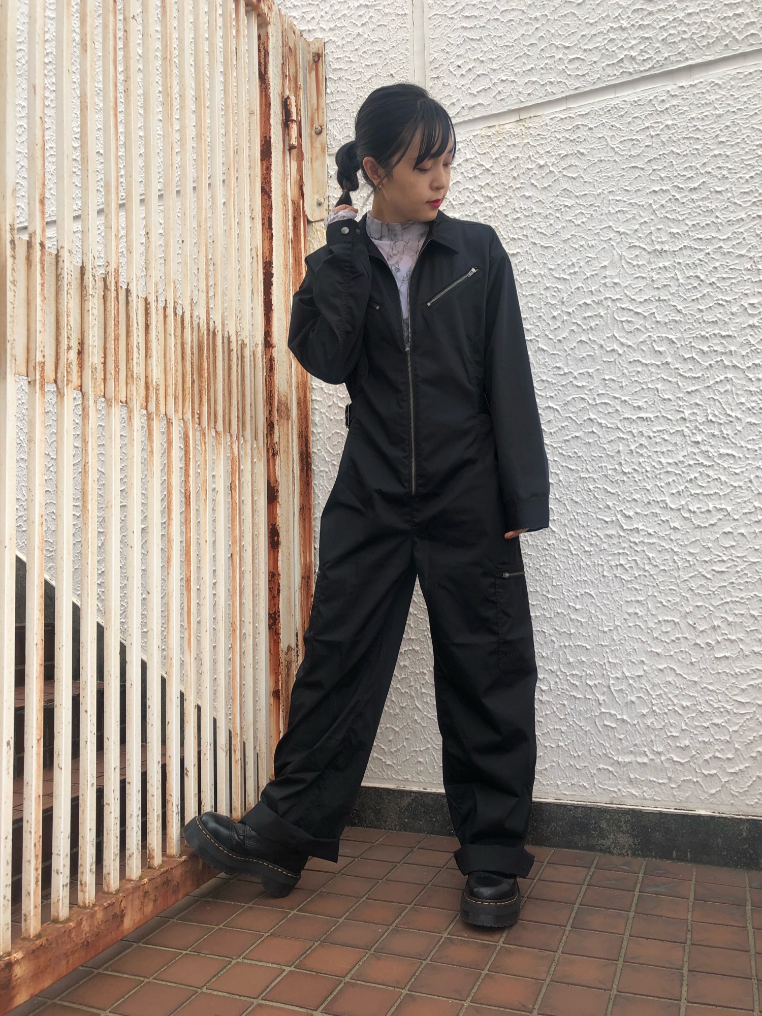 X-girl（エックスガール）の「X-girl x YURINO TWILL ALL IN ONE 