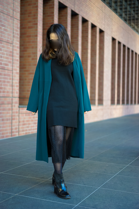 UN3D.（アンスリード）の「バックプリーツロングコート（チェスター