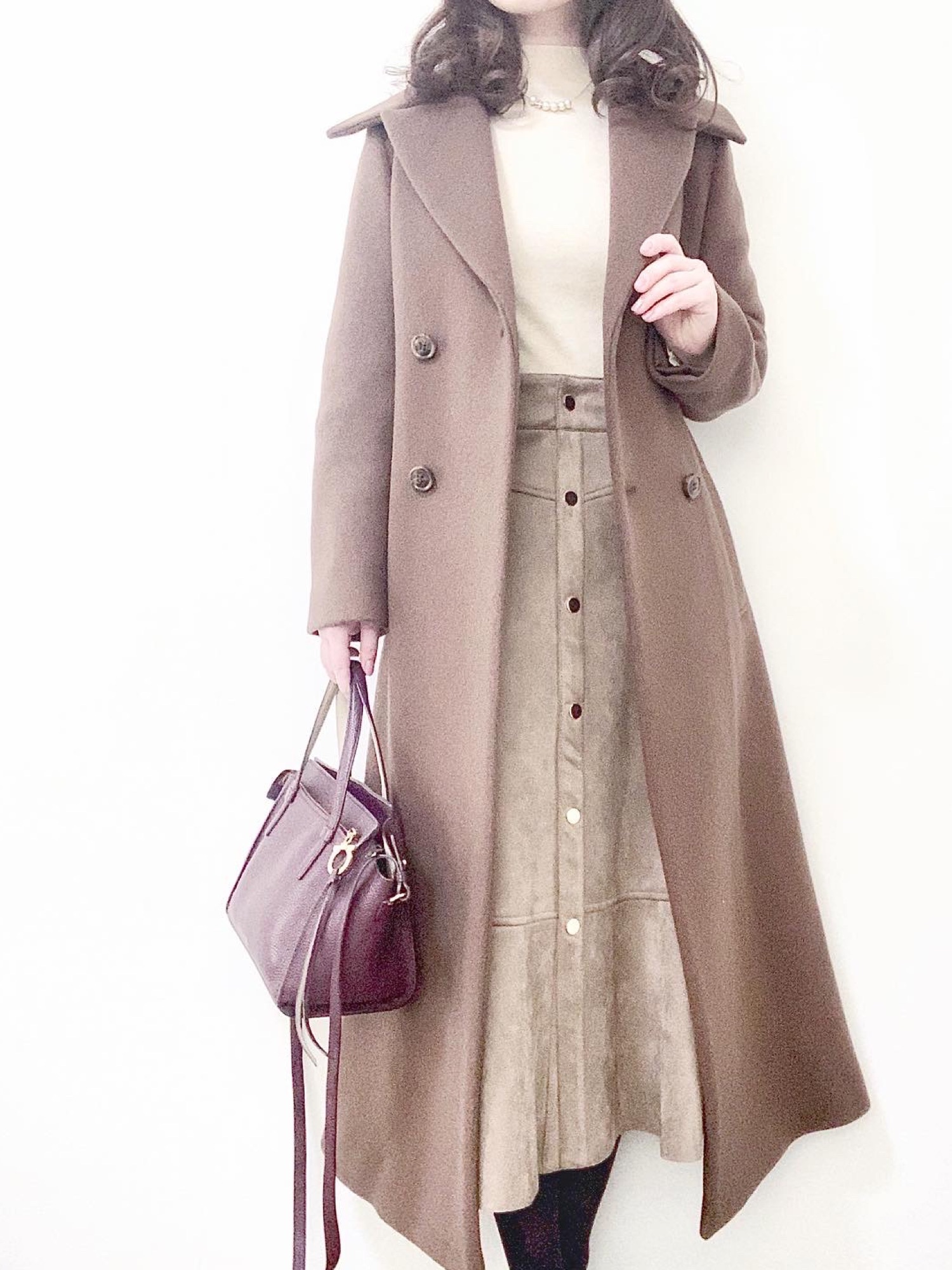 FRAY I.D（フレイアイディー）の「変形カラーロングコート（チェスター