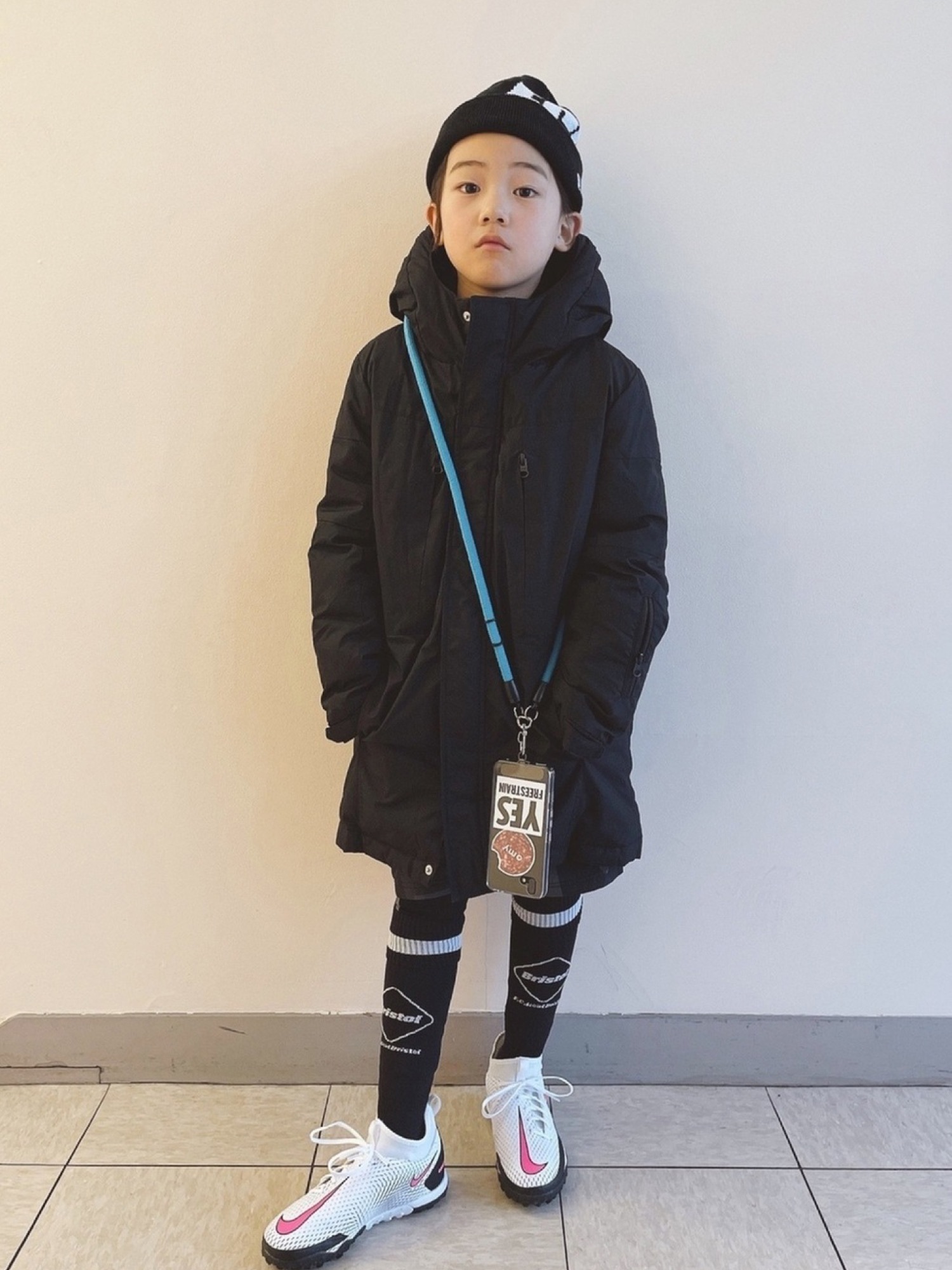 NIKEのアイテムを使った「ベンチコート」の人気ファッション