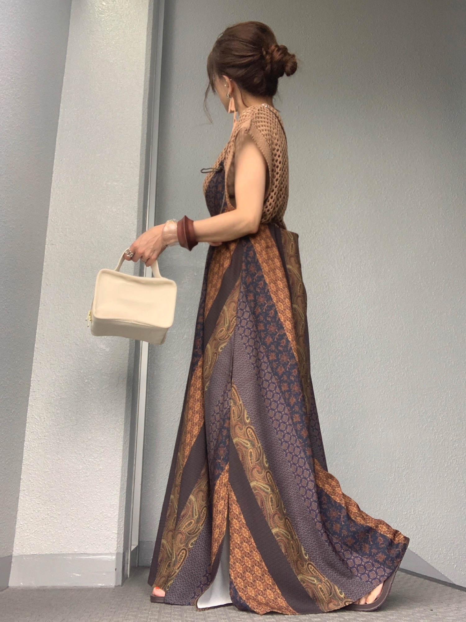 Ameri（アメリ）の「NADIA STRIPE CAMISOLE DRESS（ワンピース）」 - WEAR