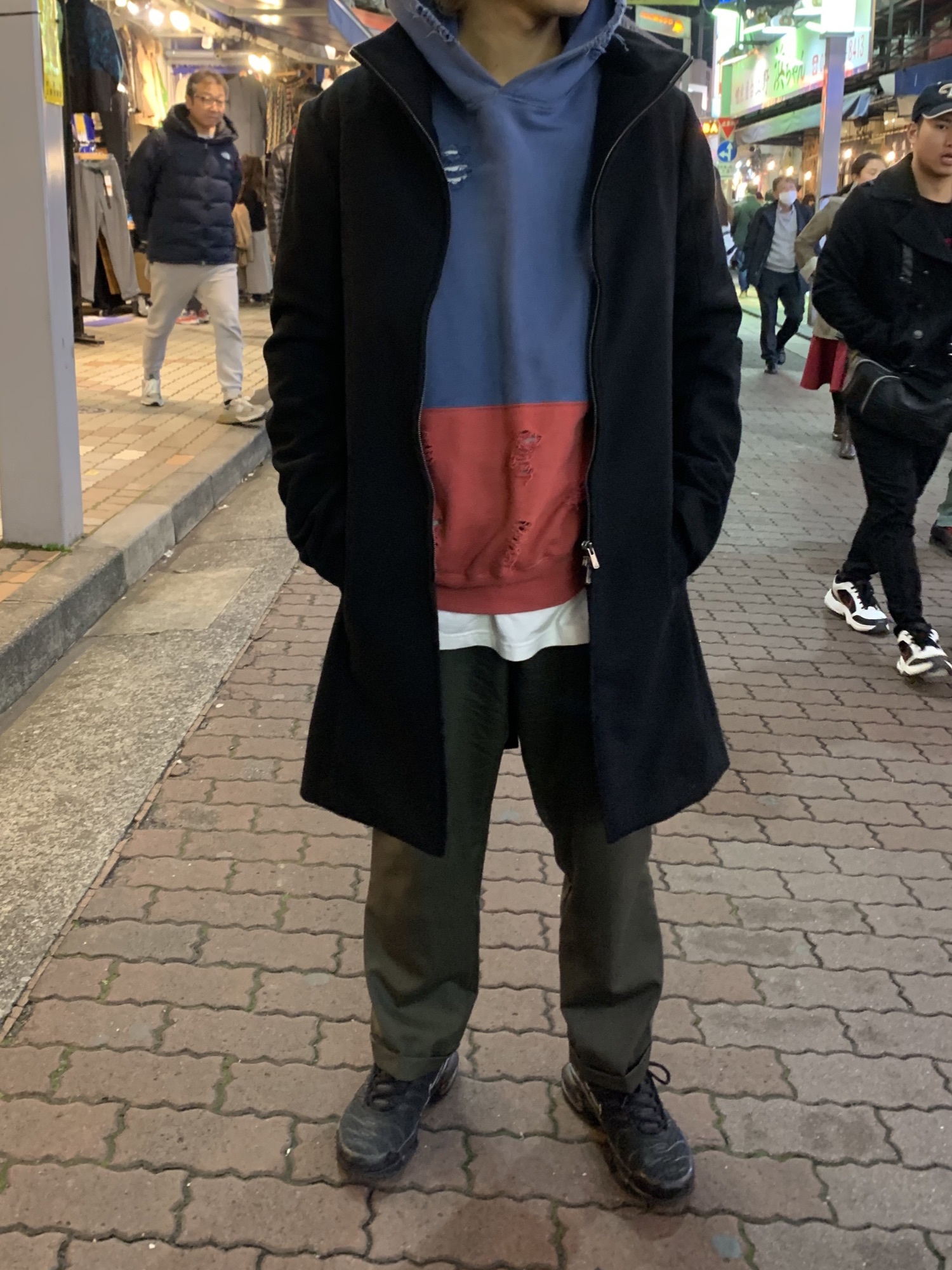 OURET　ウールメルトン スタンドカラーZIPコート　黒　サイズ2 OURET（オーレット）の「ウールメルトン スタンドカラーZIP