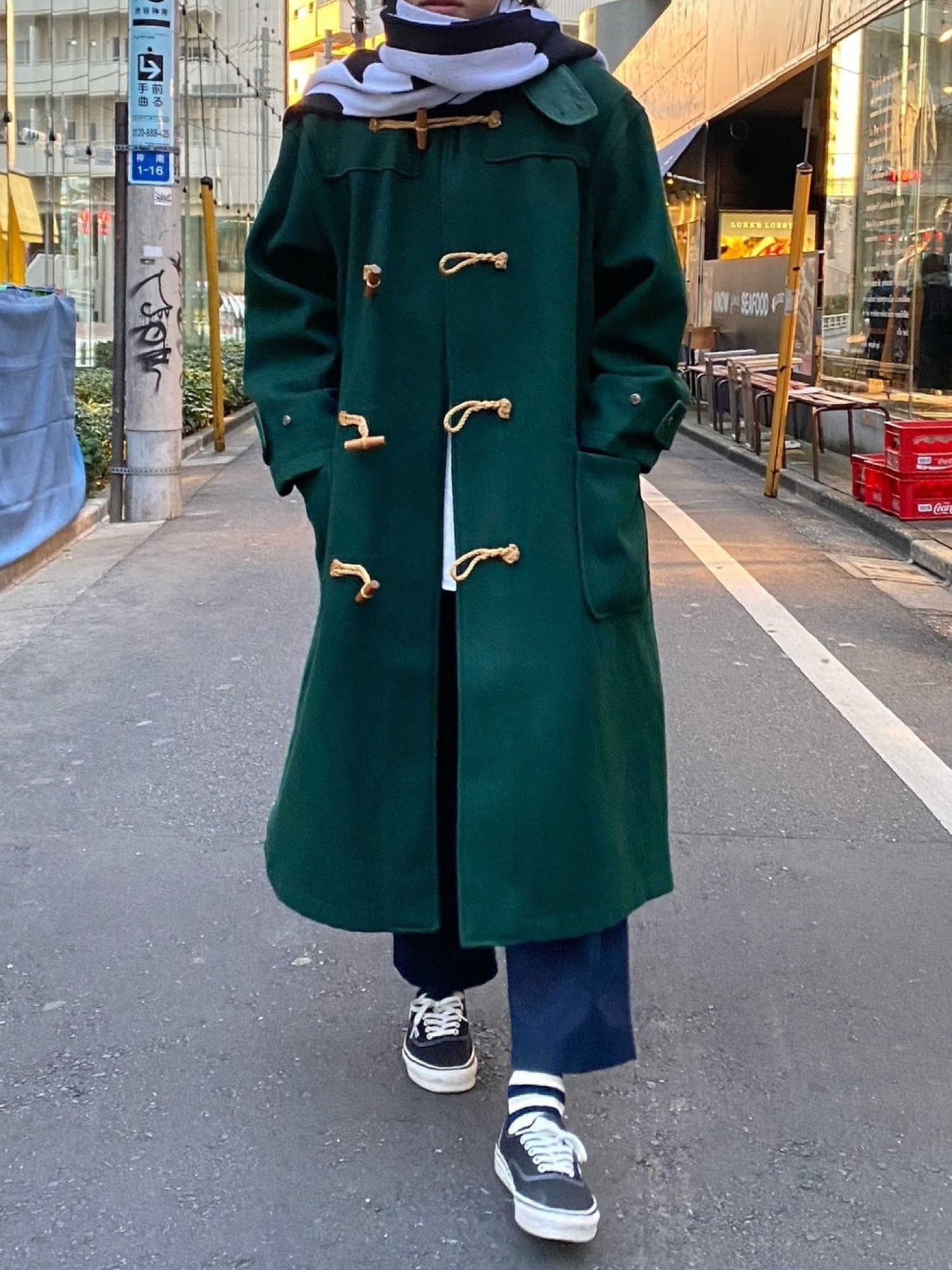 POLO RALPH LAURENのダッフルコートを使った「グリーン」の人気