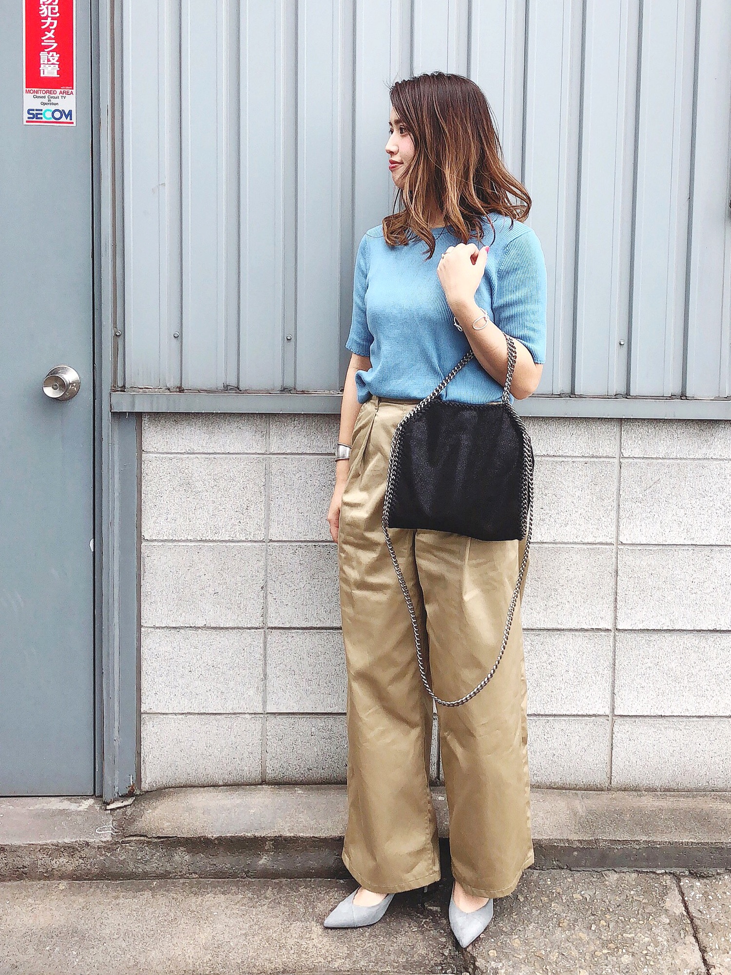 MACPHEE（マカフィー）の「コットンチノ タックワイドパンツ（その他