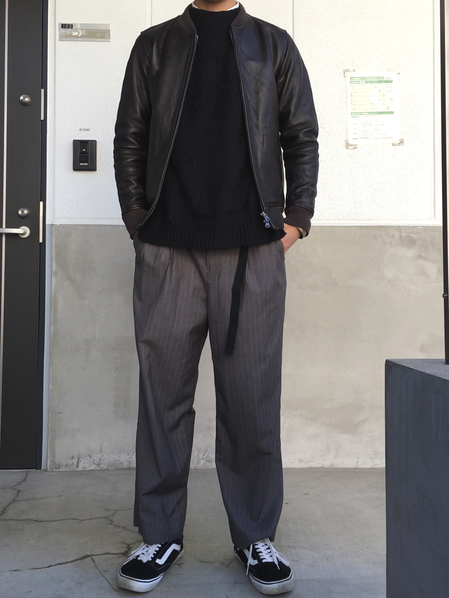 URBAN RESEARCH（アーバンリサーチ）の「UR ラムレザーリブブルゾン