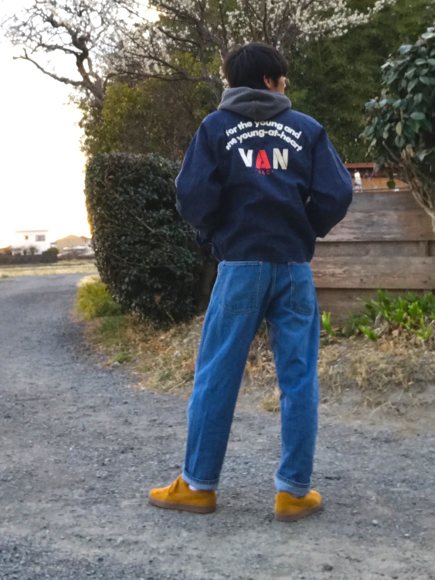【新品タグ付】orSlow×FREAK'S STORE別注VAN デニムブルゾン 20210214230847141.jpg