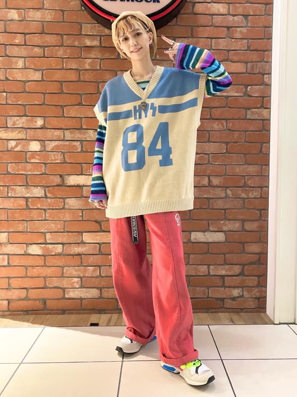 希少✨ヒステリックグラマー オーバーサイズベスト HYS 84 黒/青紫