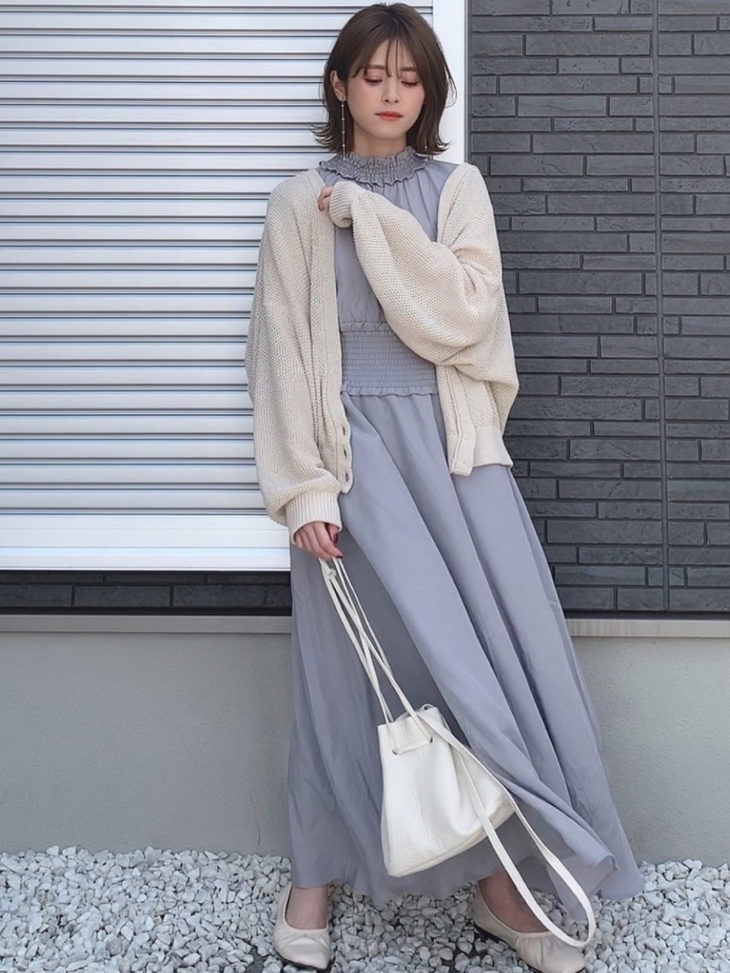 6（ロク）の「＜6(ROKU)＞MESH V NECK KNIT CARDIGAN