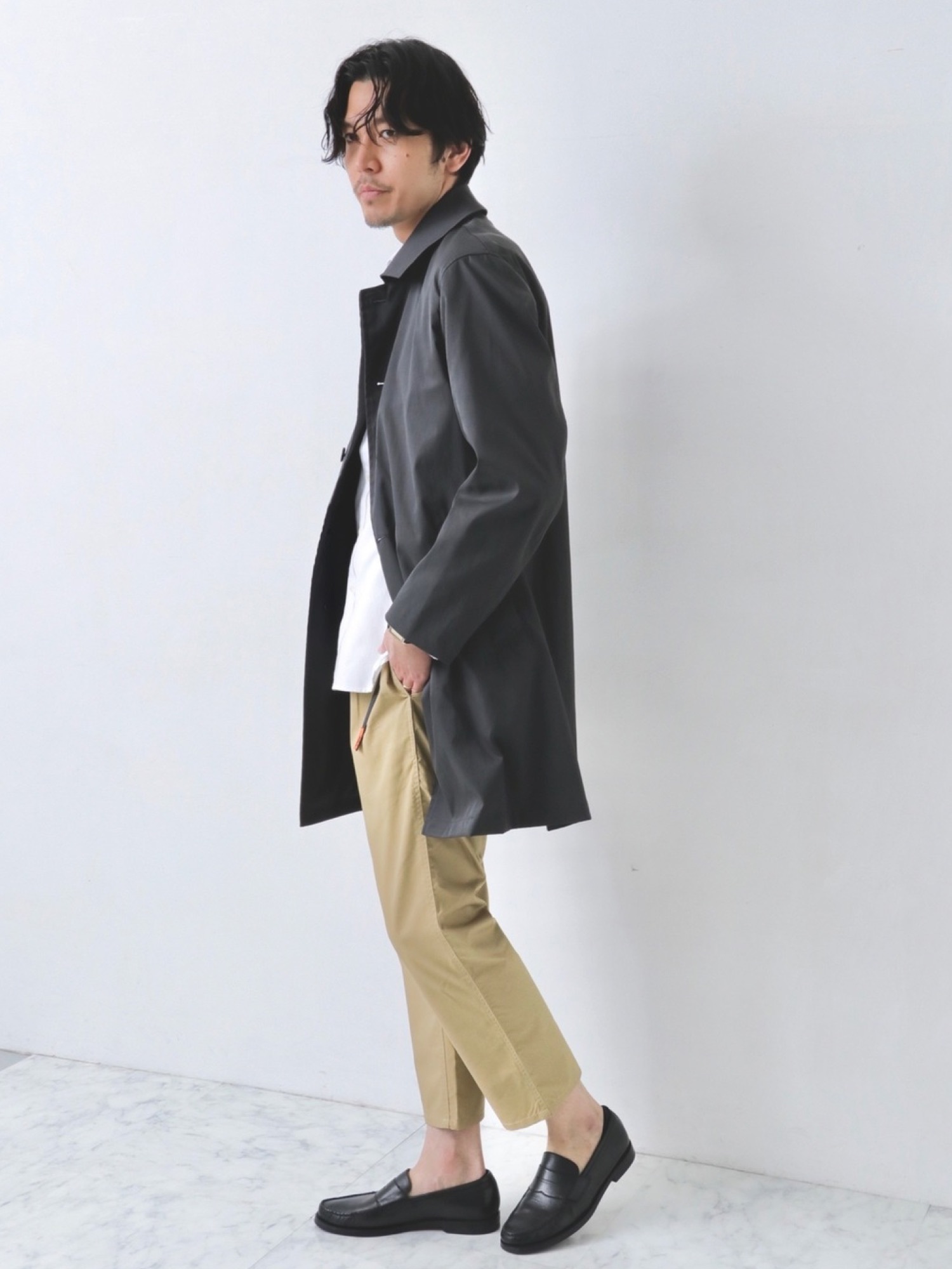 URBAN RESEARCH ROSSO【美品】丸井織物ステンカラーコート 楽天市場】メンズコート(丸井織物ステンカラーコート)／アーバン