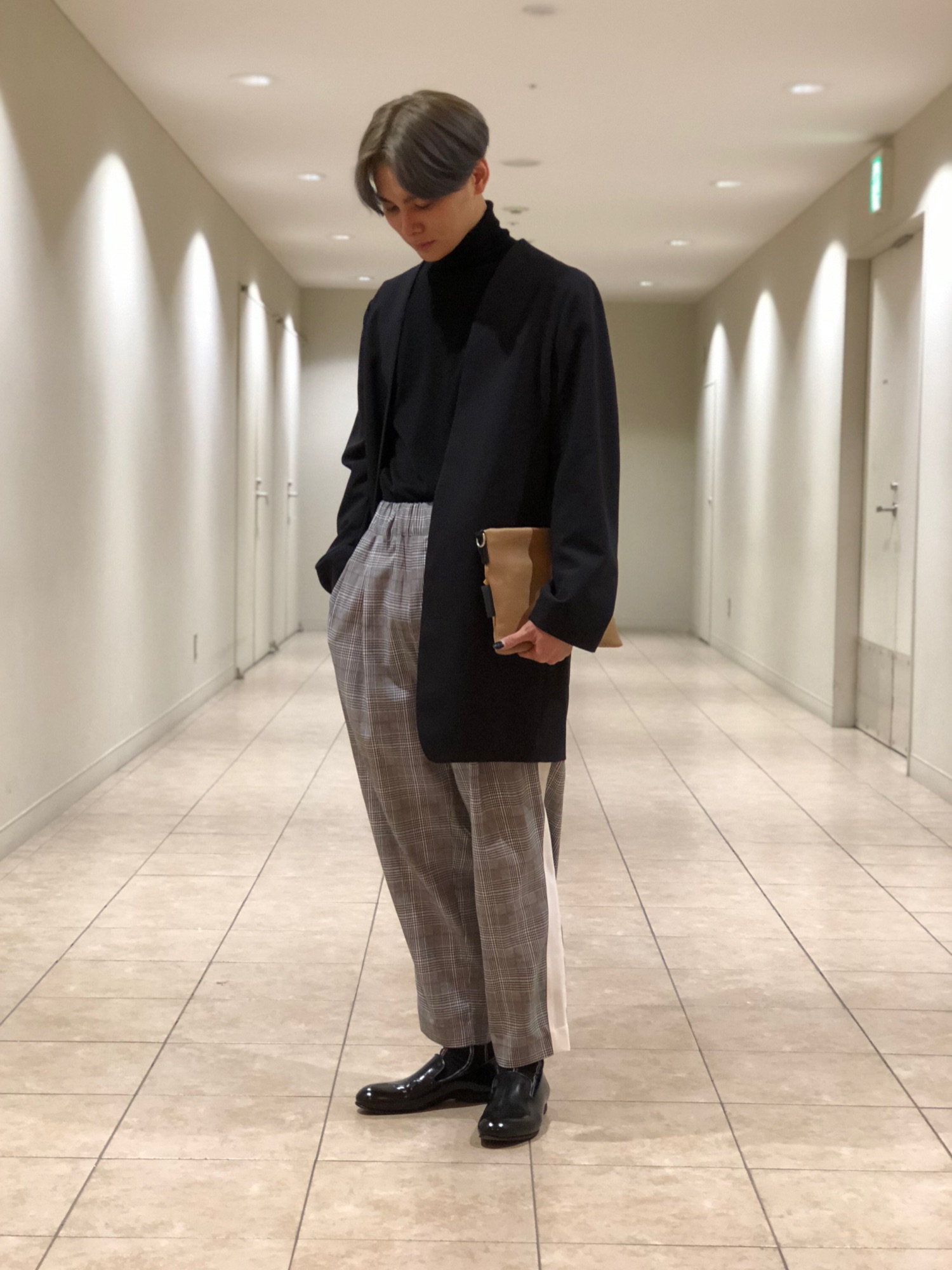 Lui's（ルイス）の「高級ノーカラーロングジャケット（ノーカラー