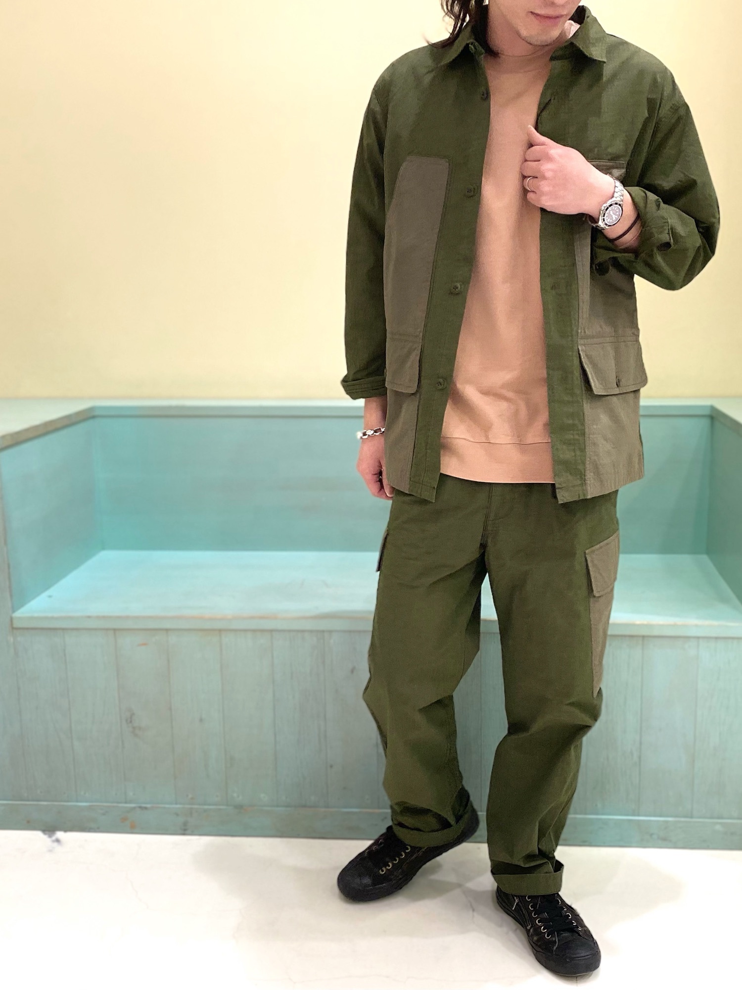 KATO`のミリタリージャケットを使った人気ファッション