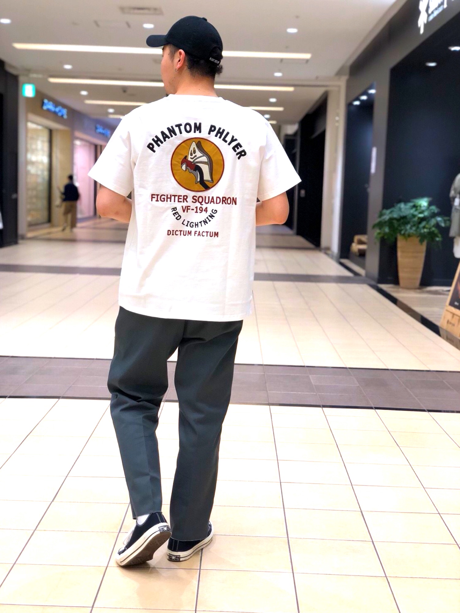 アビレックス AVIREX PHANTOM PHLYER 刺繍 半袖Tシャツ