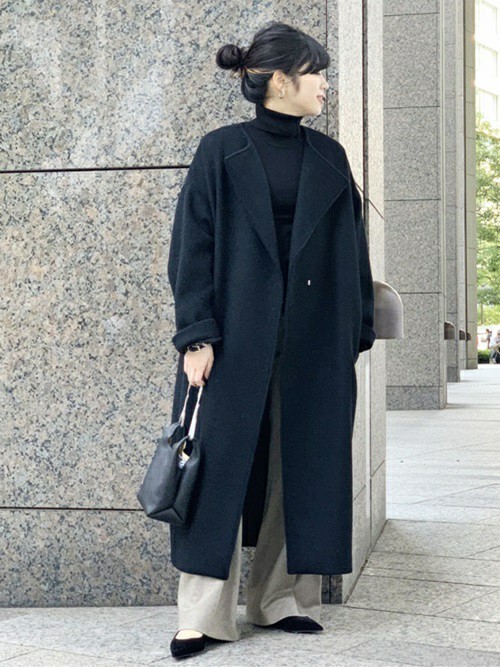 AP STUDIO（エーピーストゥディオ）の「ブラック オーバーサイズラム