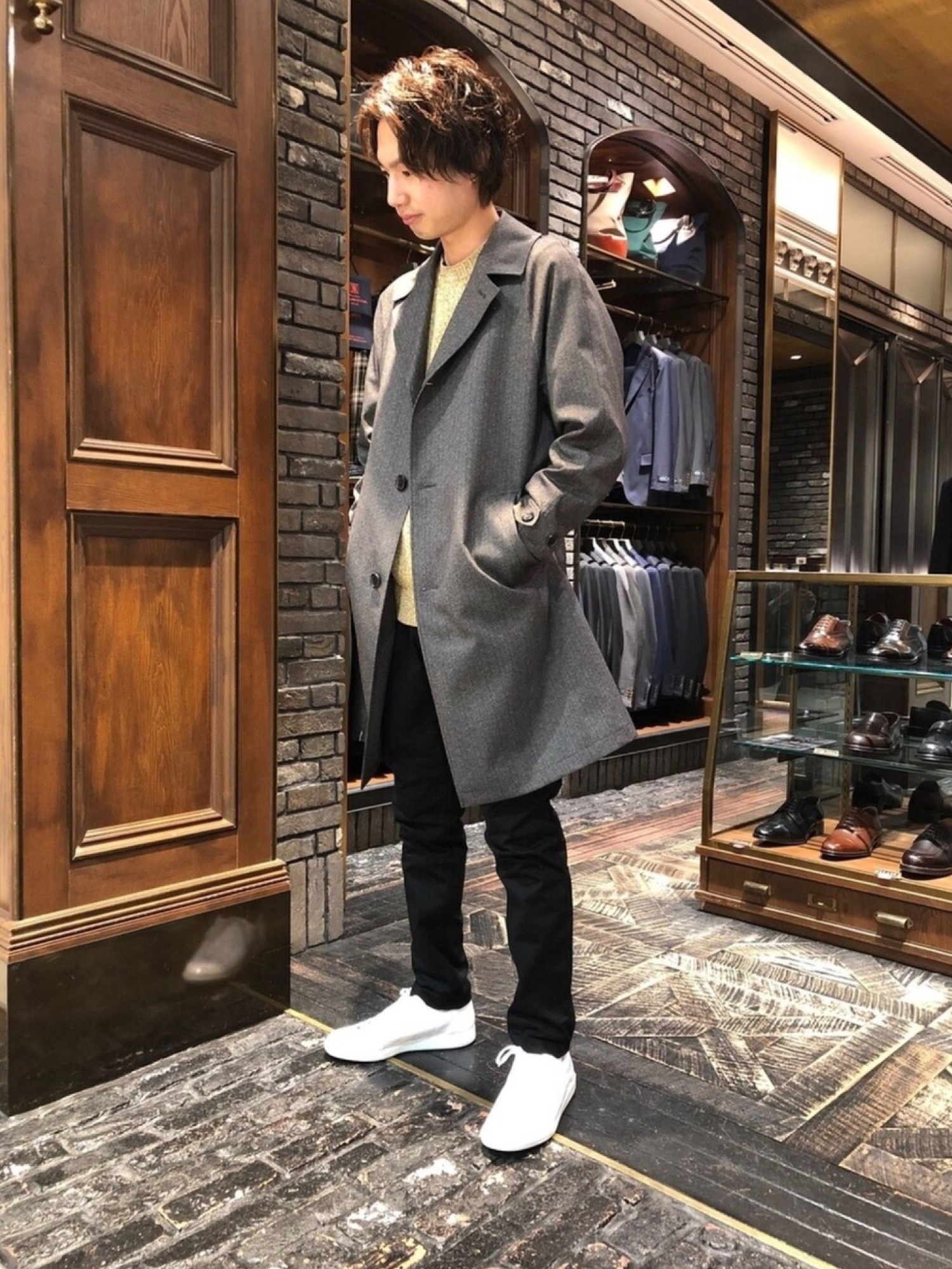 NANO universe（ナノユニバース）の「//STRETCH PRINTEDベルテッド