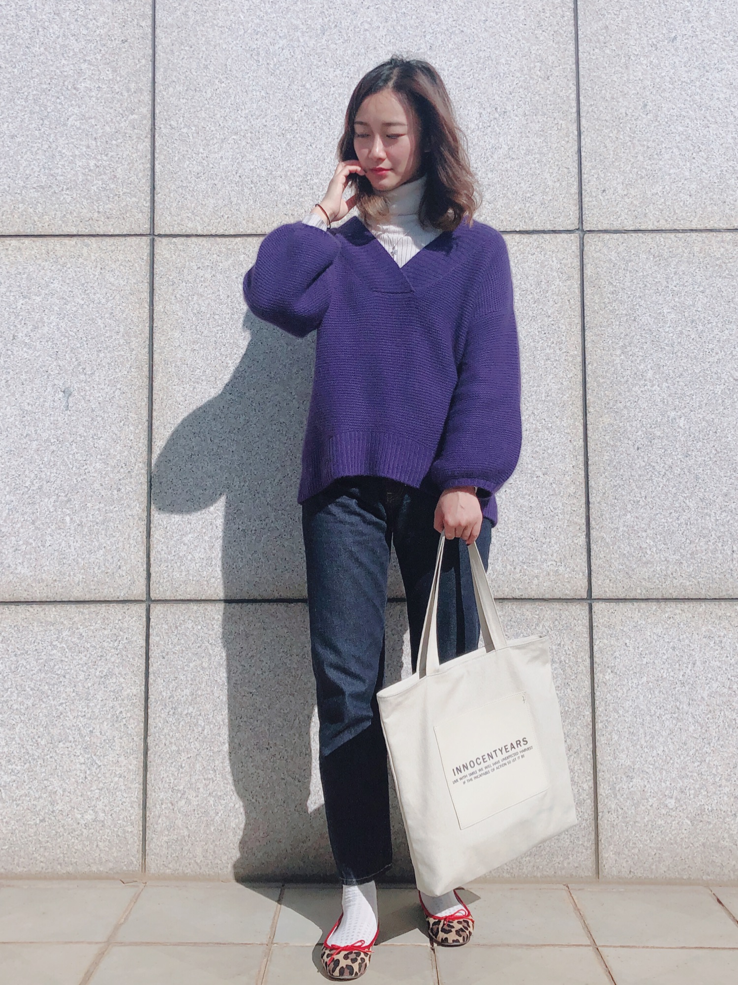 Spick & Span（スピックアンドスパン）の「ガーターアミ Vプルオーバー