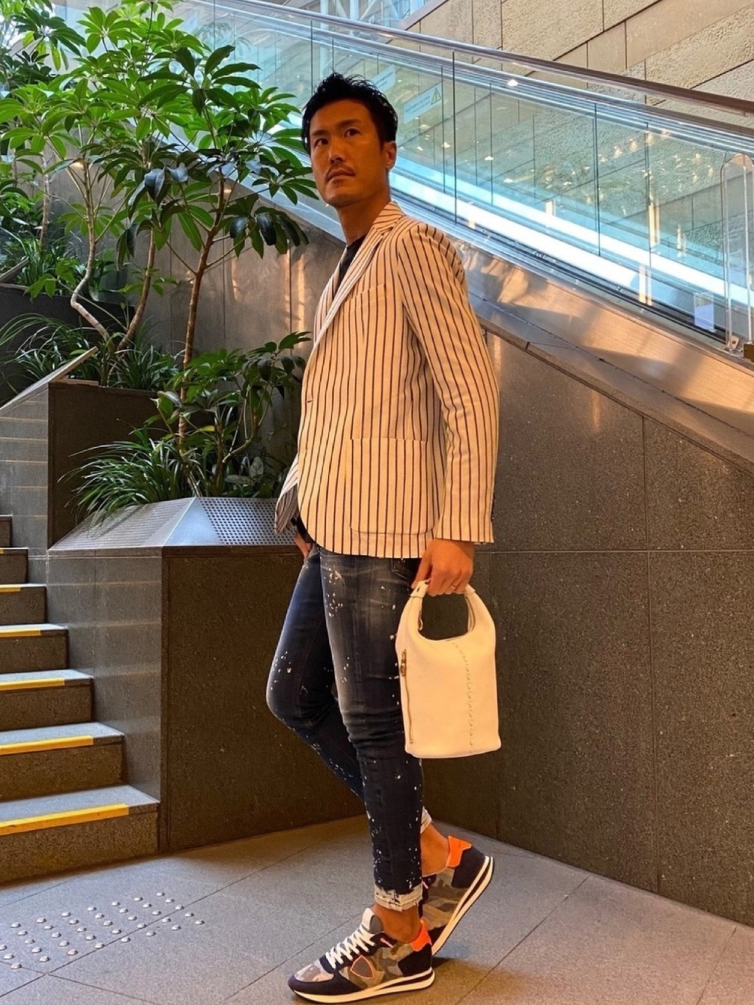 美品　CIRCOLO ストライプ テーラードジャケット　48 メンズ 楽天市場】チルコロ ストライプの通販