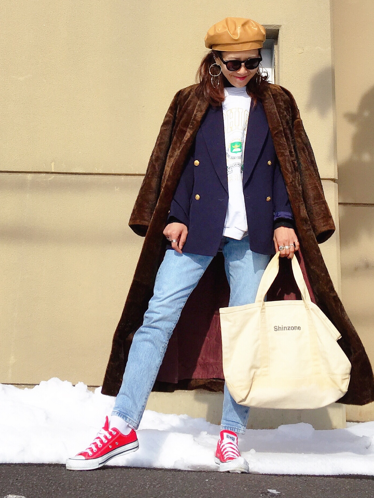 6（ロク）の「＜6(ROKU)＞FAKE FUR SHAWL COLLAR COAT/ｺｰﾄ ◇（その他