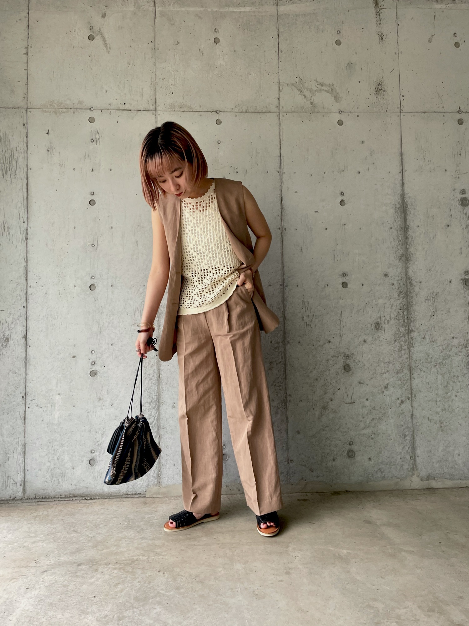 MAPACHE（マパシェ）の「＜MAPACHE＞ALEGRIA レザーフラット