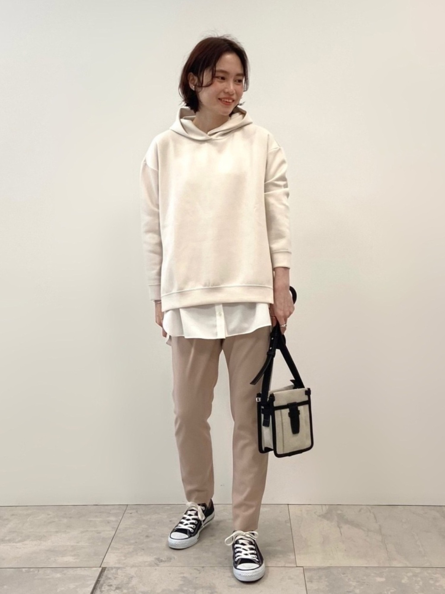 INDIVI（インディヴィ）の「◇ソフトダンボールジャージパーカー 